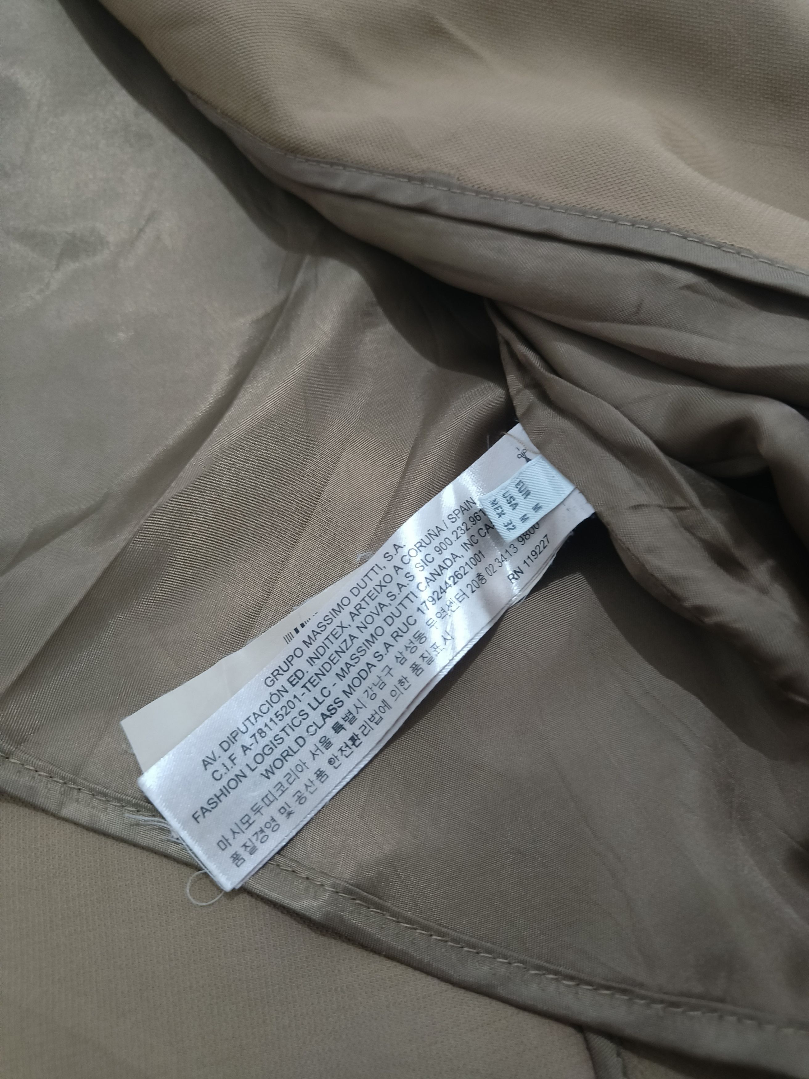 Massimo Dutti Authentic! MASSIMO DUTTI Women's Trench Coat Size M / US 6-8 / IT 42-44 - 10 Thumbnail