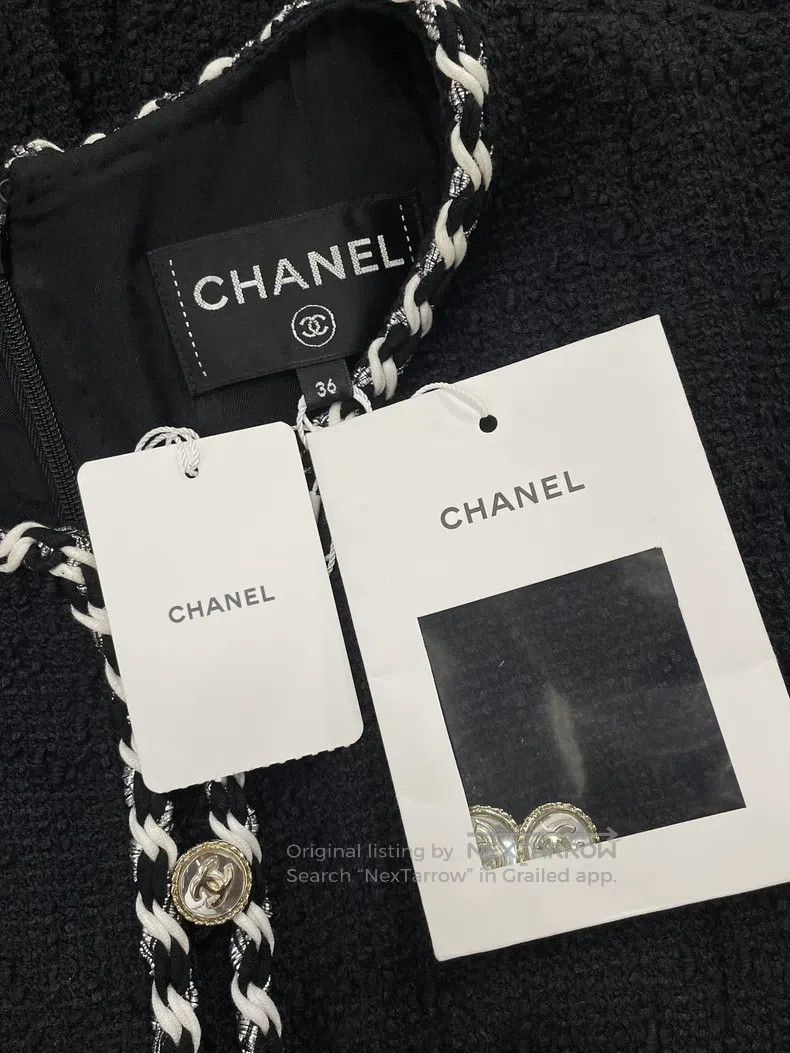 Chanel Chanel 21S black four-pocket tweed dress jacket Size XS / US 0-2 / IT 36-38 - 5 Thumbnail