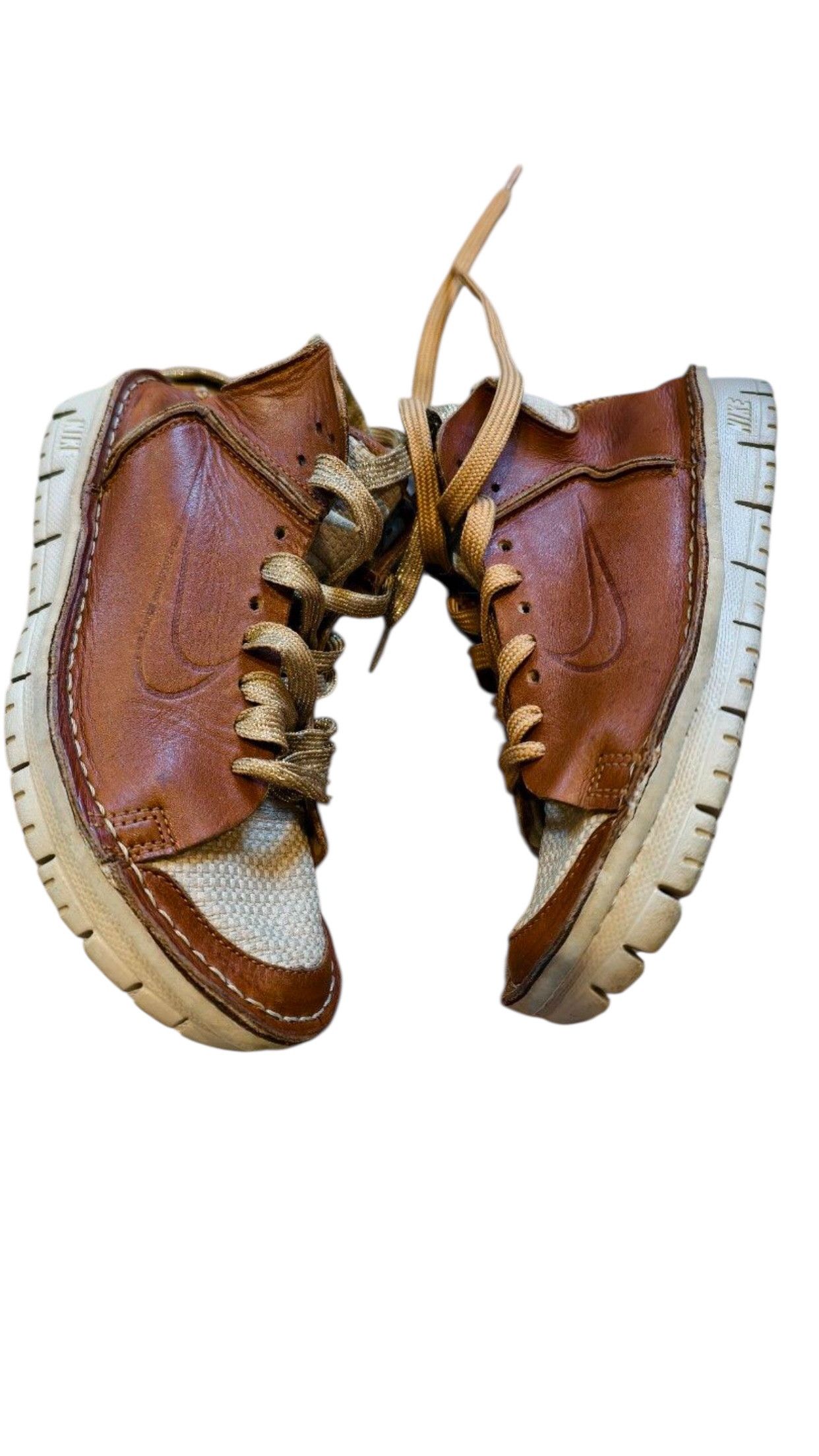 Nike Nike Leather & Canvas Sneakers Size US 6.5 / IT 36.5 - 2 Thumbnail