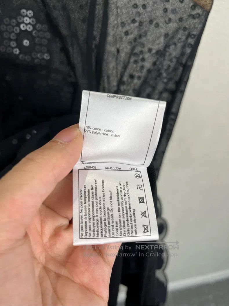 Chanel Chanel Black full-print long-sleeved knitted jacket Size XS / US 0-2 / IT 36-38 - 6 Thumbnail