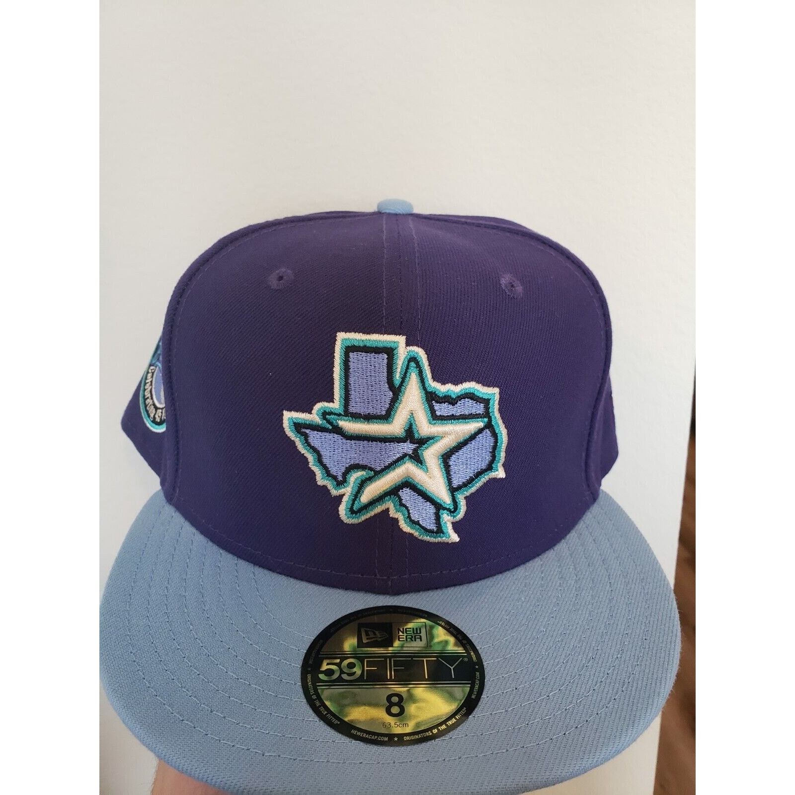 New Era Houston Astros Hat 45 Years Patch Purple Blue Size 8 New Era Size ONE SIZE - 1 Thumbnail
