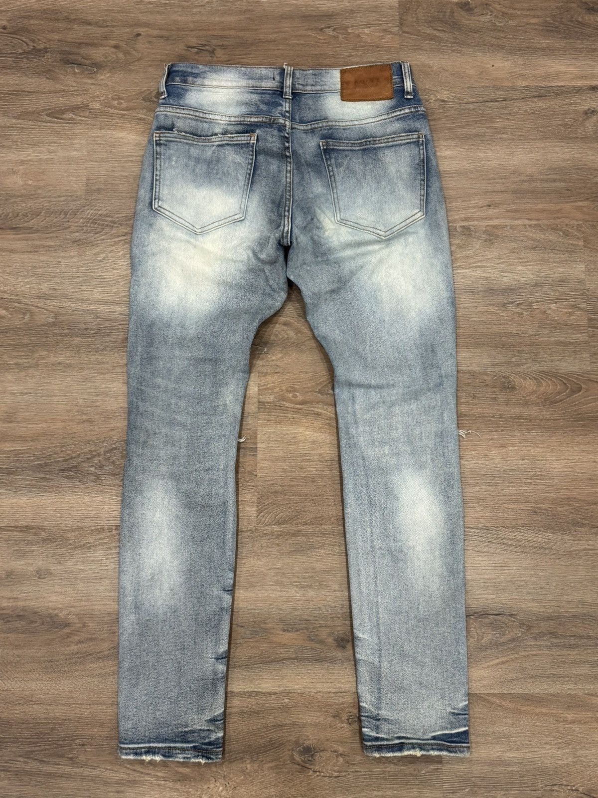 Gucci Gucci Light Wash Distressed Skinny Jeans Size US 30 / EU 46 - 2 Thumbnail