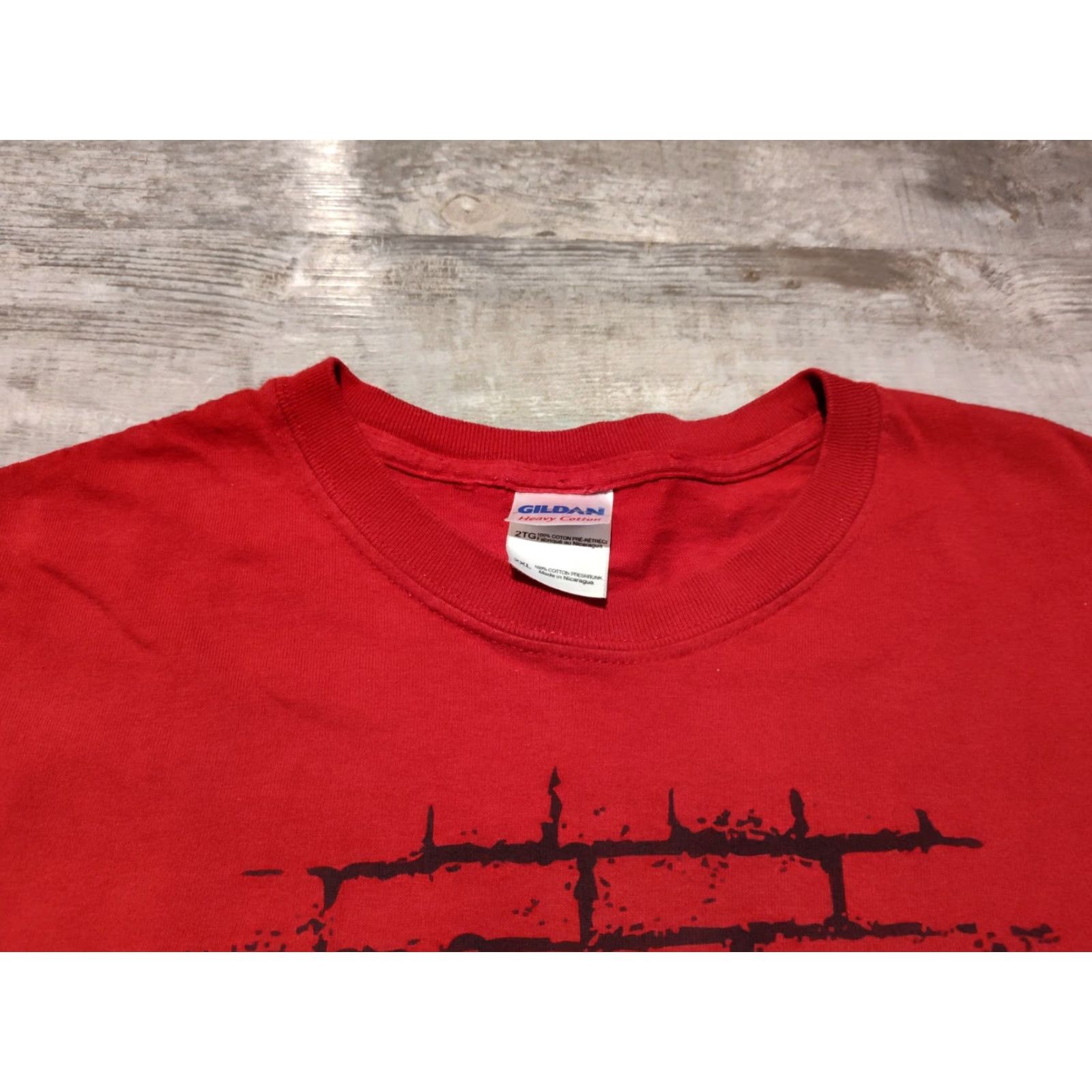 Gildan VINTAGE Gildan The Infected Band T-Shirt Men 2XL Graphic Print Short Sleeve Crew Neck Red Y2K Music Rare Size US XXL / EU 58 / 5 - 3 Thumbnail