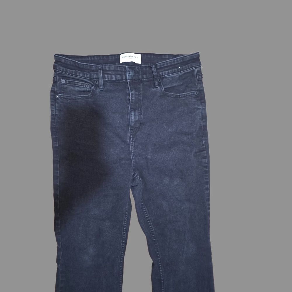 Vintage VINTAGE? No — Marc New York Bootcut Jeans Women Size 16 Black Denim Cotton Mid Rise 5 Pocket Jeans Size 38" / US 16 / IT 52 - 1 Thumbnail
