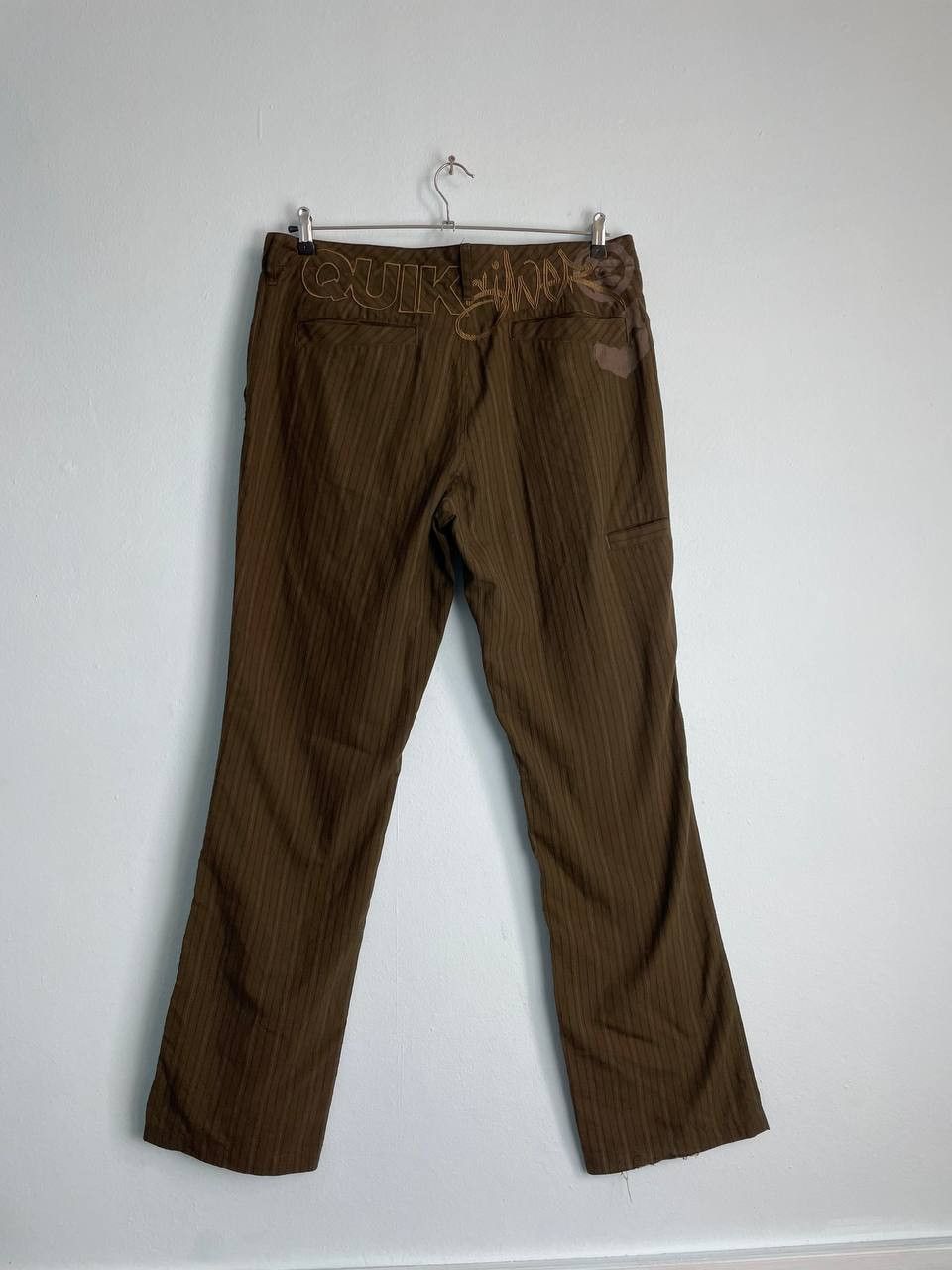 Quiksilver × Vintage Quiksilver Pinstripe Pant Men's Size 36 Green Y2K Skate Surf Size US 36 / EU 52 - 1 Thumbnail