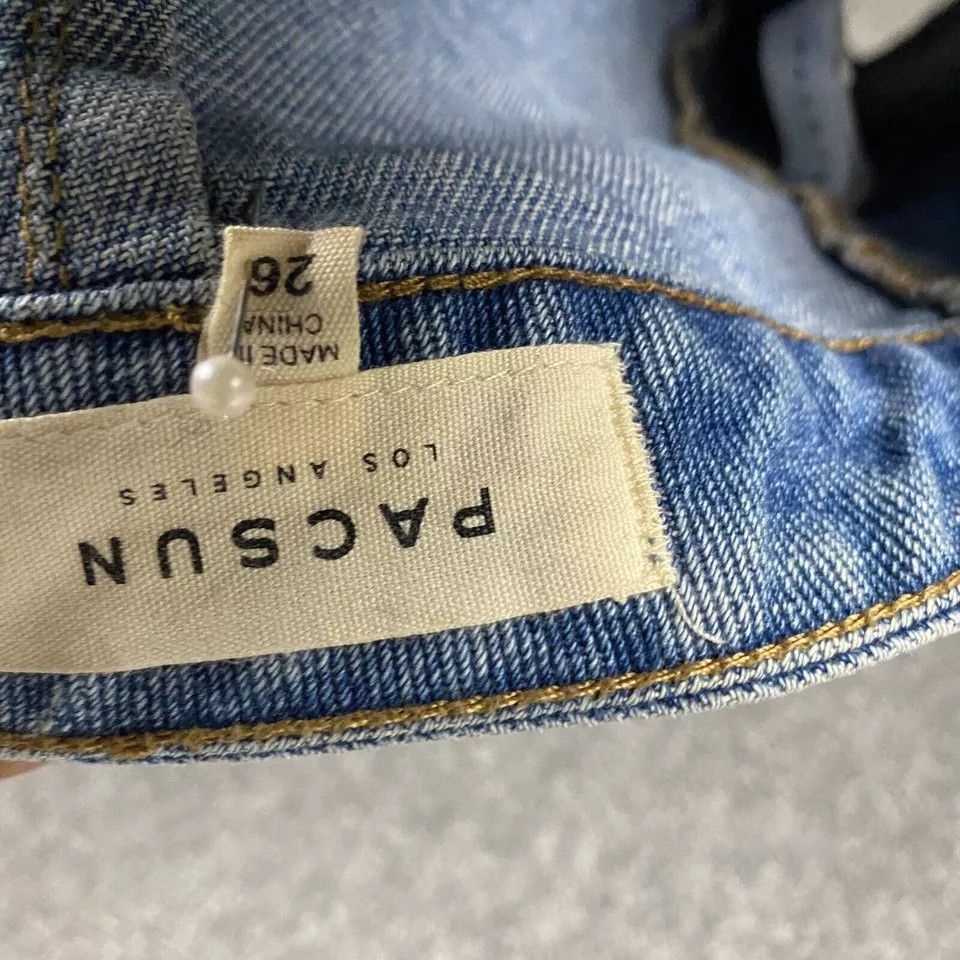 Pacsun Pacsun Skirt Women's 26 Denim Mini 100% Cotton Zipper Fly Size 26" / US 2 / IT 38 - 5 Thumbnail