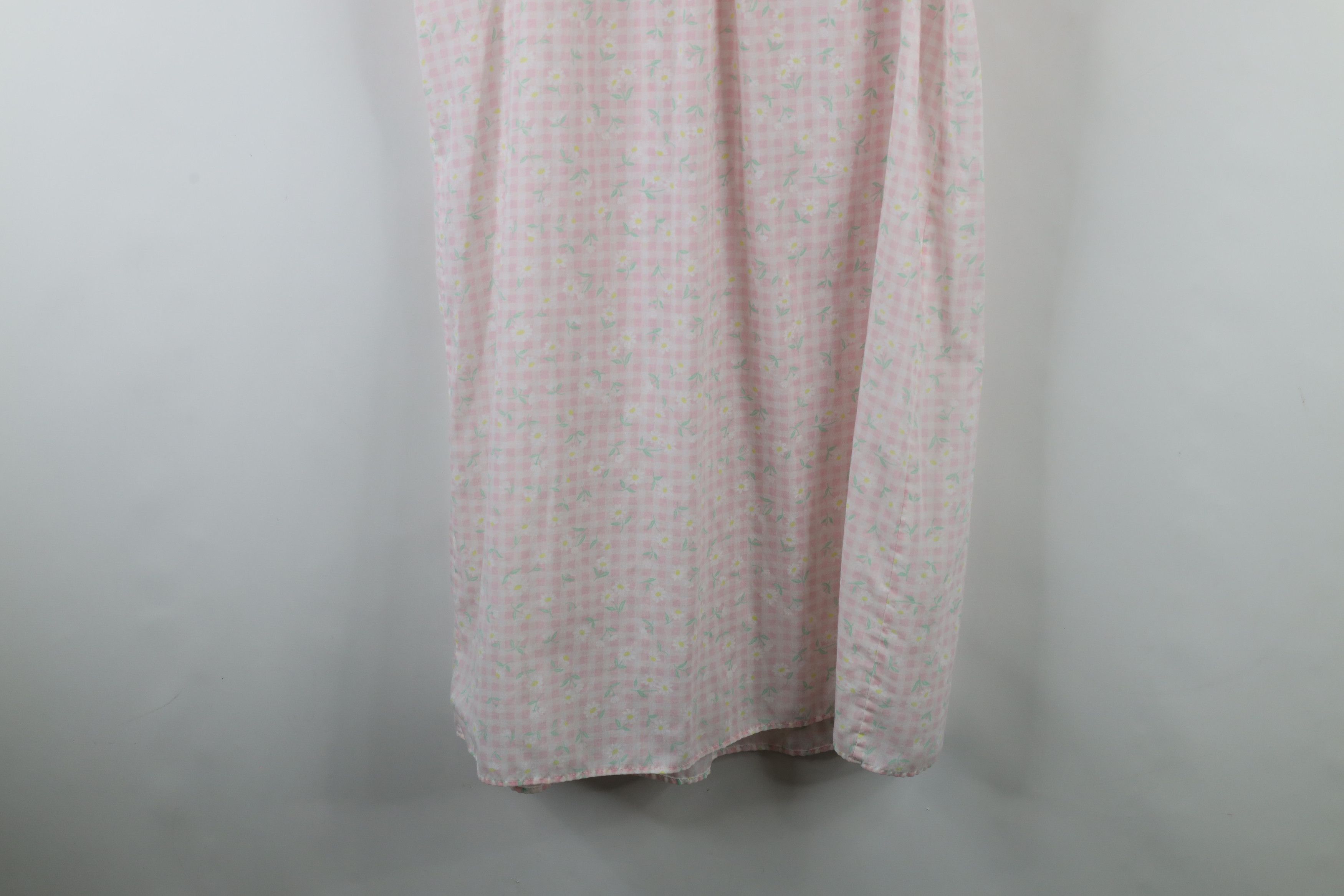 Vintage Vintage 90s Miss Elaine Plaid Night Gown Sleeping Shirt USA Size M / US 6-8 / IT 42-44 - 10 Thumbnail