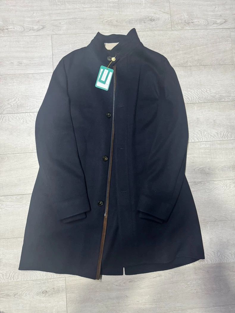 Loro Piana LORO PIANA Renfield Baby Cashmere coat in navy blue with s Size US L / EU 52-54 / 3 - 1 Thumbnail