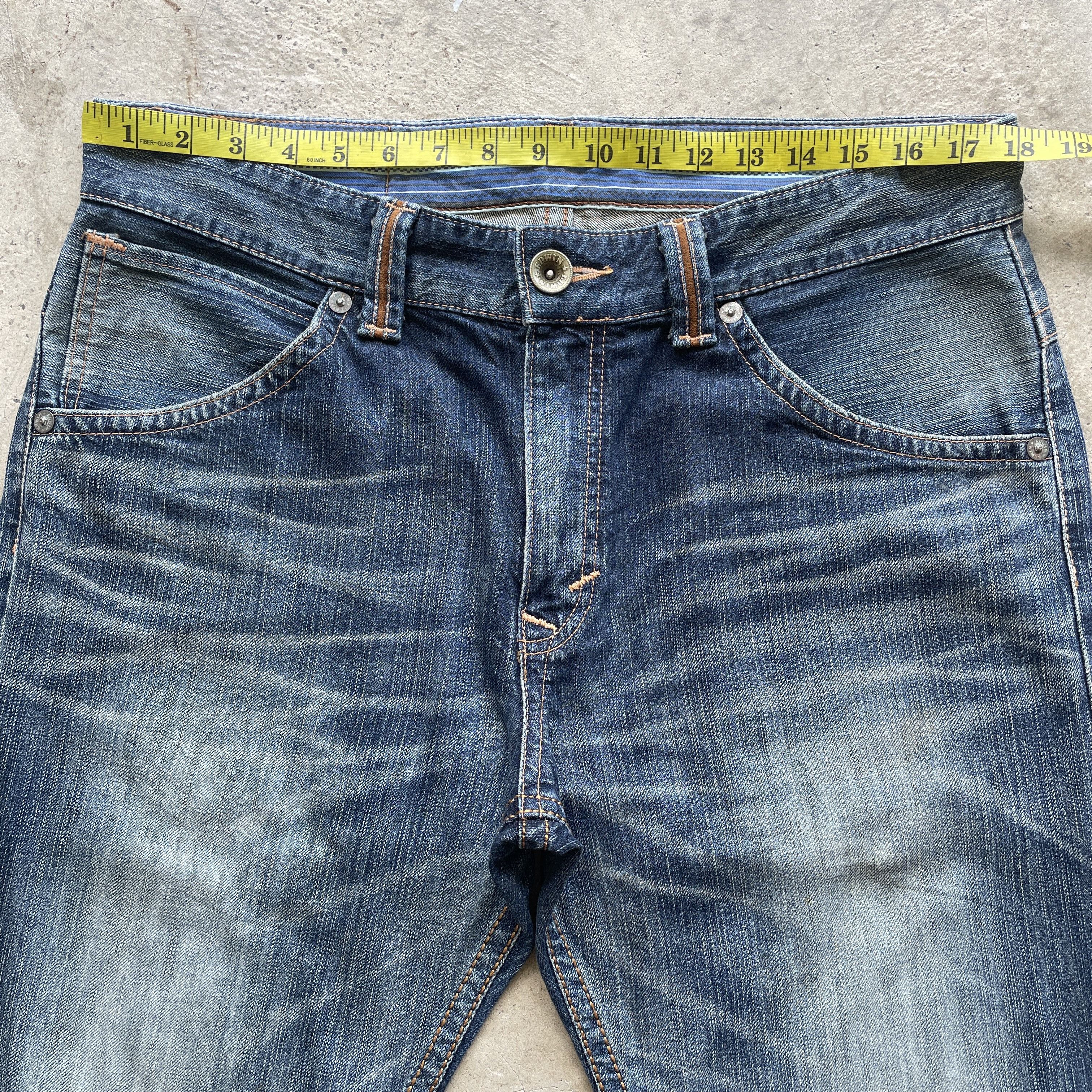 Edwin VINTAGE EDWIN XV JEANS DISTRESSED FADED DENIM PANTS W36x33.5 Size US 36 / EU 52 - 6 Thumbnail