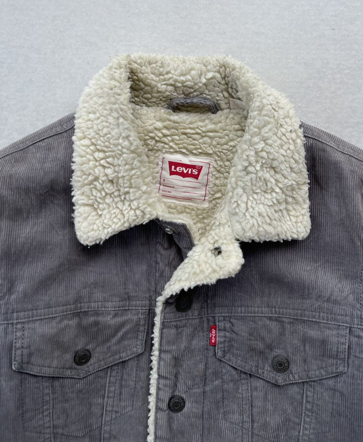 Levi's Vintage Clothing 🔥 Levis Men's Sherpa Corduroy Trucker Jacket Size US S / EU 44-46 / 1 - 9 Thumbnail