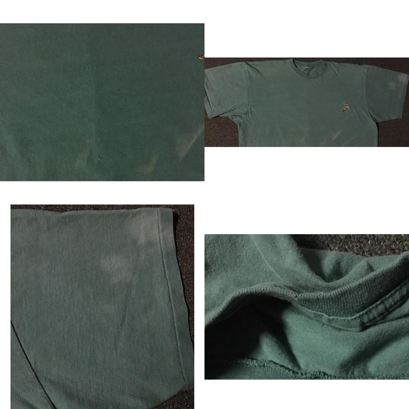 Vintage VINTAGE 90s Gecko Moonlight Bay Faded Shirt 2XL Green Surf Beach Hawaii Grunge Ocean Tropical USA Men T-Shirt Short Sleeve Size US XXL / EU 58 / 5 - 8 Thumbnail