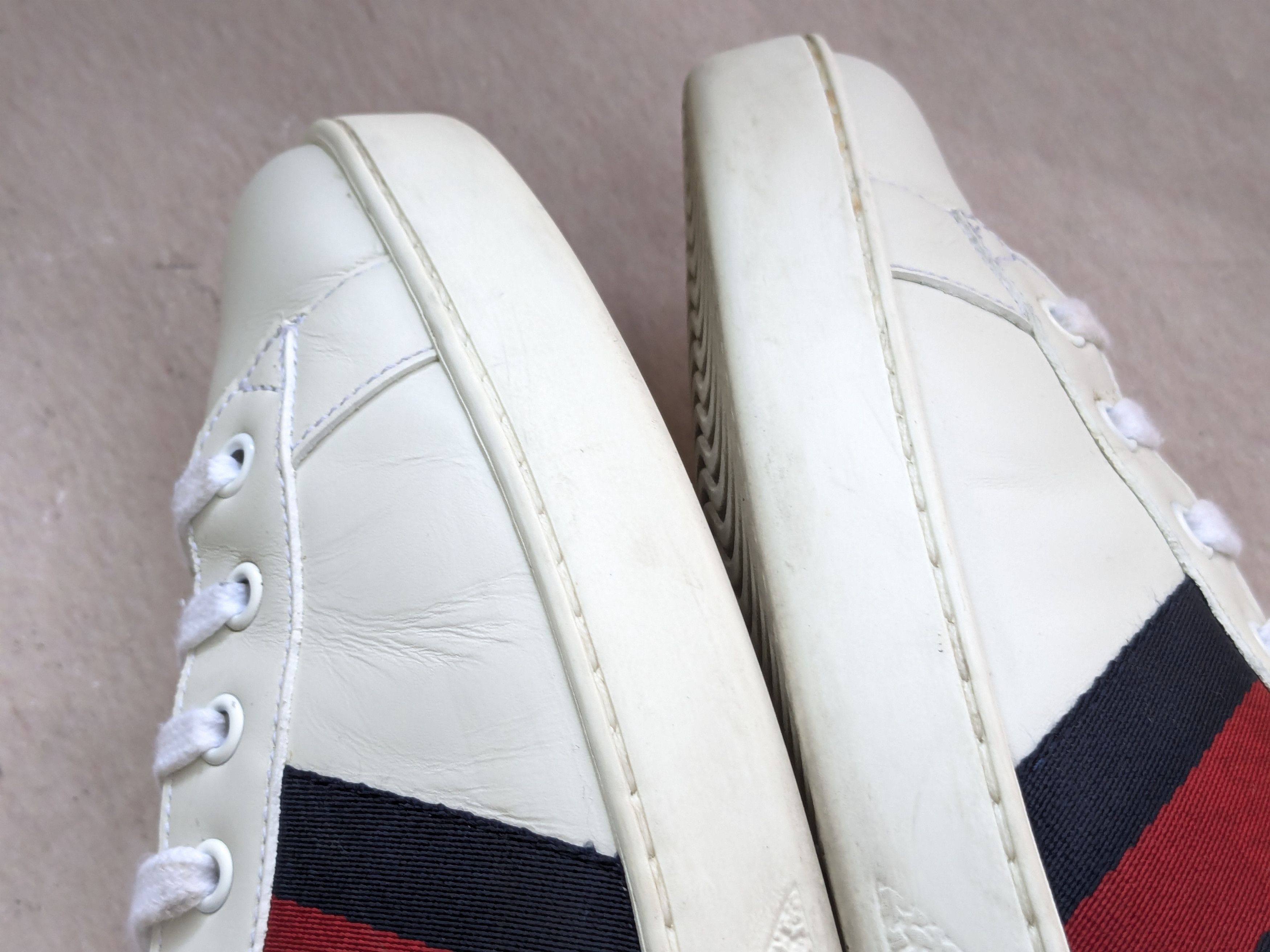 Gucci Gucci Ace Sneakers White 13.5 White Low Tops 386750 Size US 13 / EU 46 - 8 Thumbnail