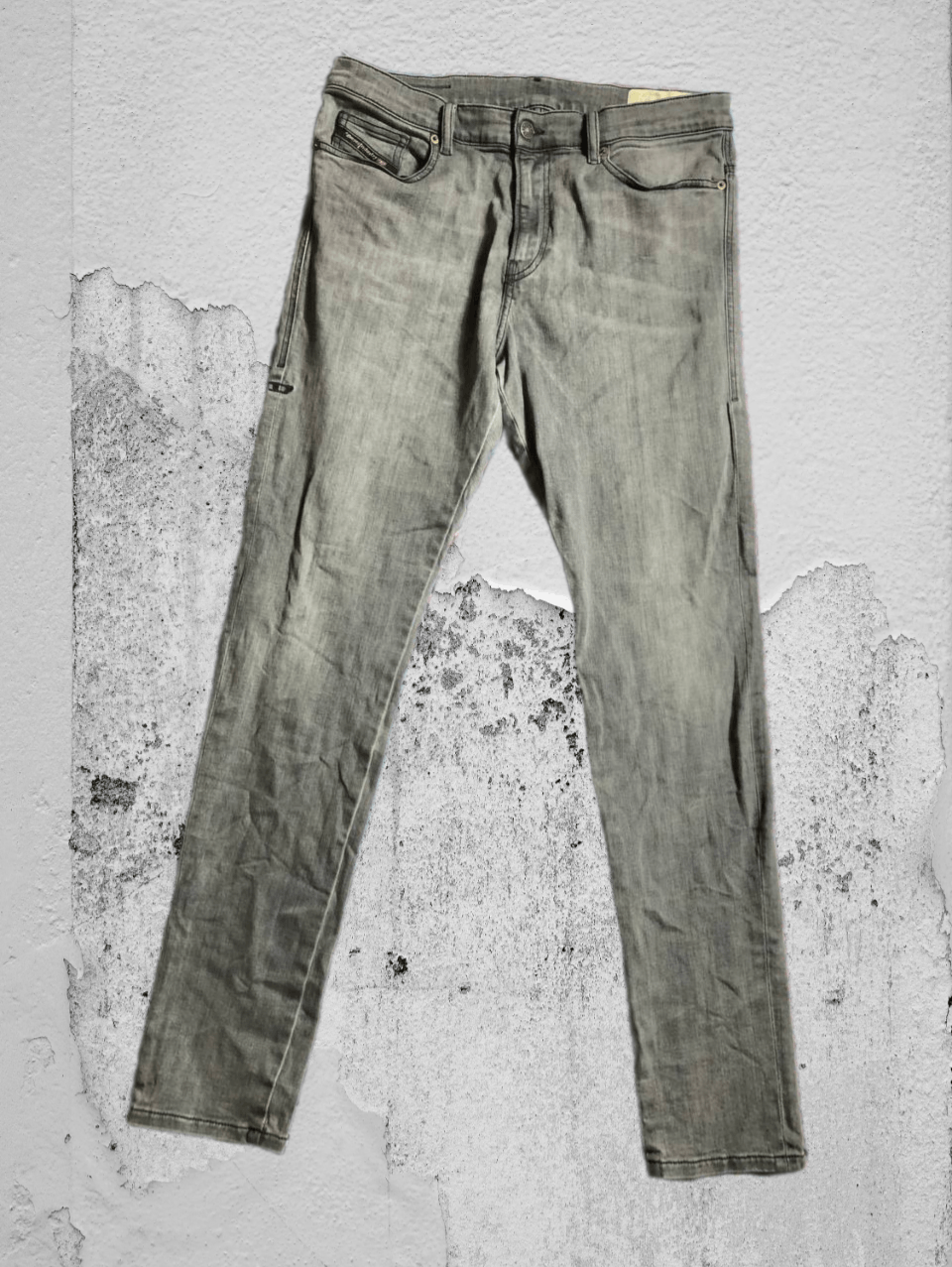 Diesel × Vintage Vintage Y2K Diesel Washed Distressed Denim Jeans Slim Size US 33 - 1 Thumbnail