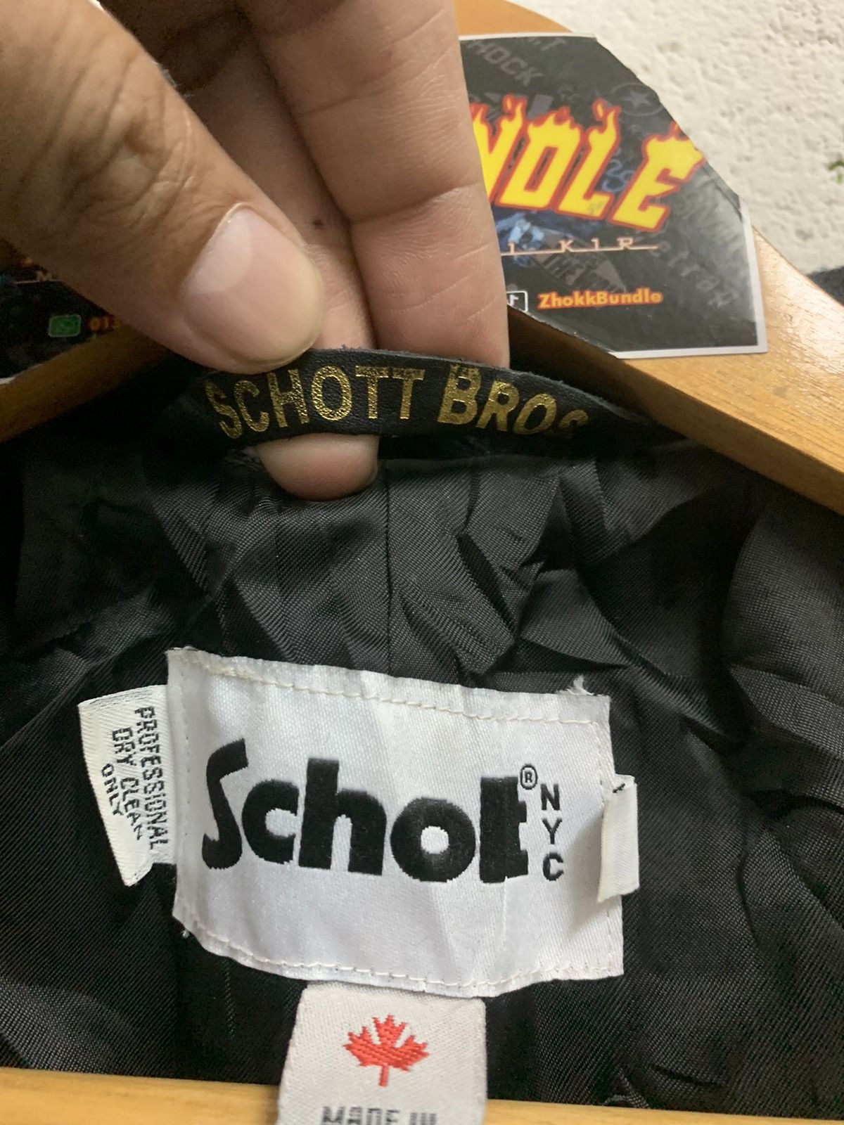 Japanese Brand × Schott × Vintage Vintage Schott NYC Double Breasted Wool Jacket Size S / US 4 / IT 40 - 12 Thumbnail