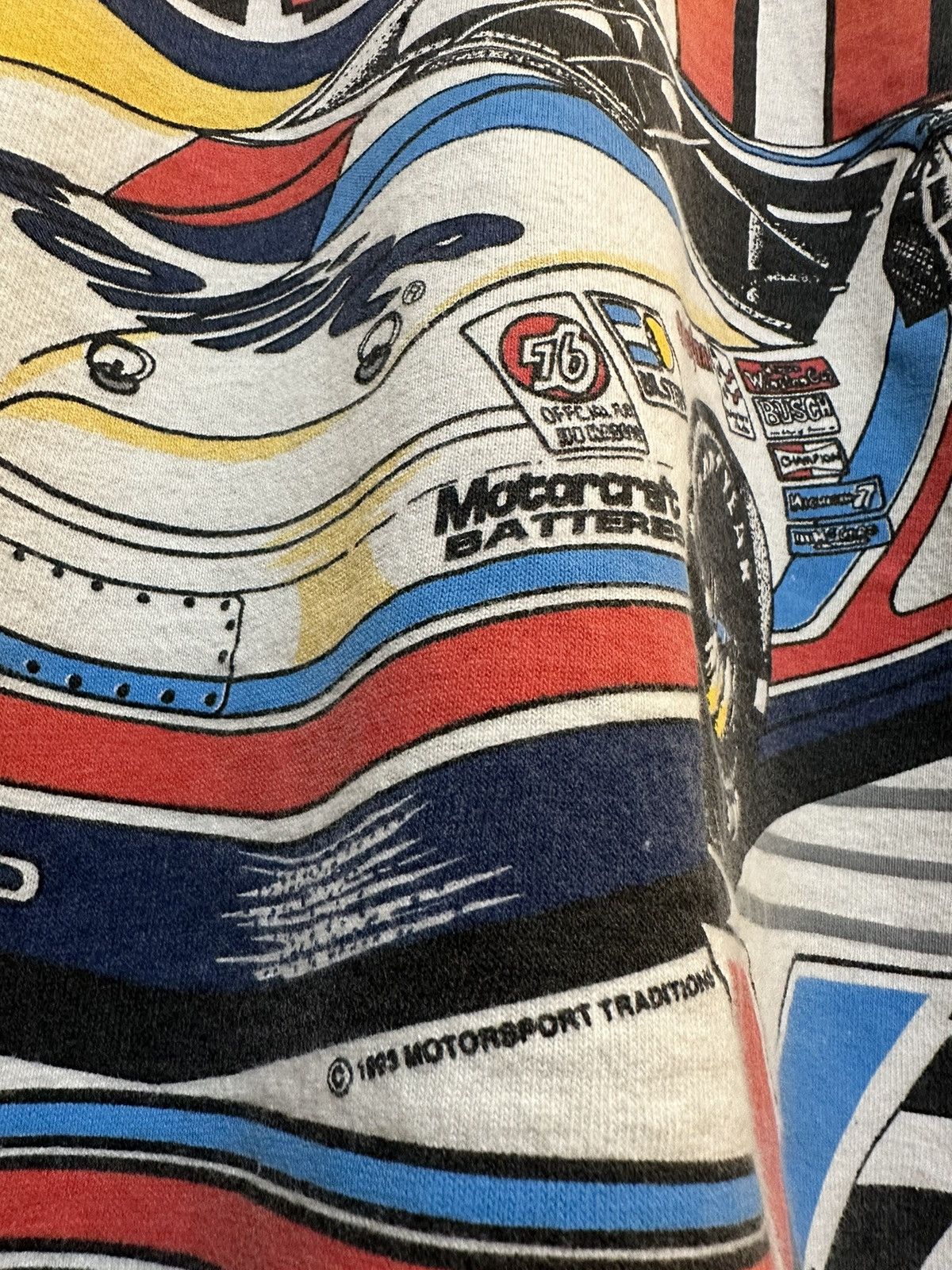 NASCAR × Vintage Vintage 1993 NASCAR Mark Martin Valvoline All Over Print Tee Size US M / EU 48-50 / 2 - 4 Thumbnail