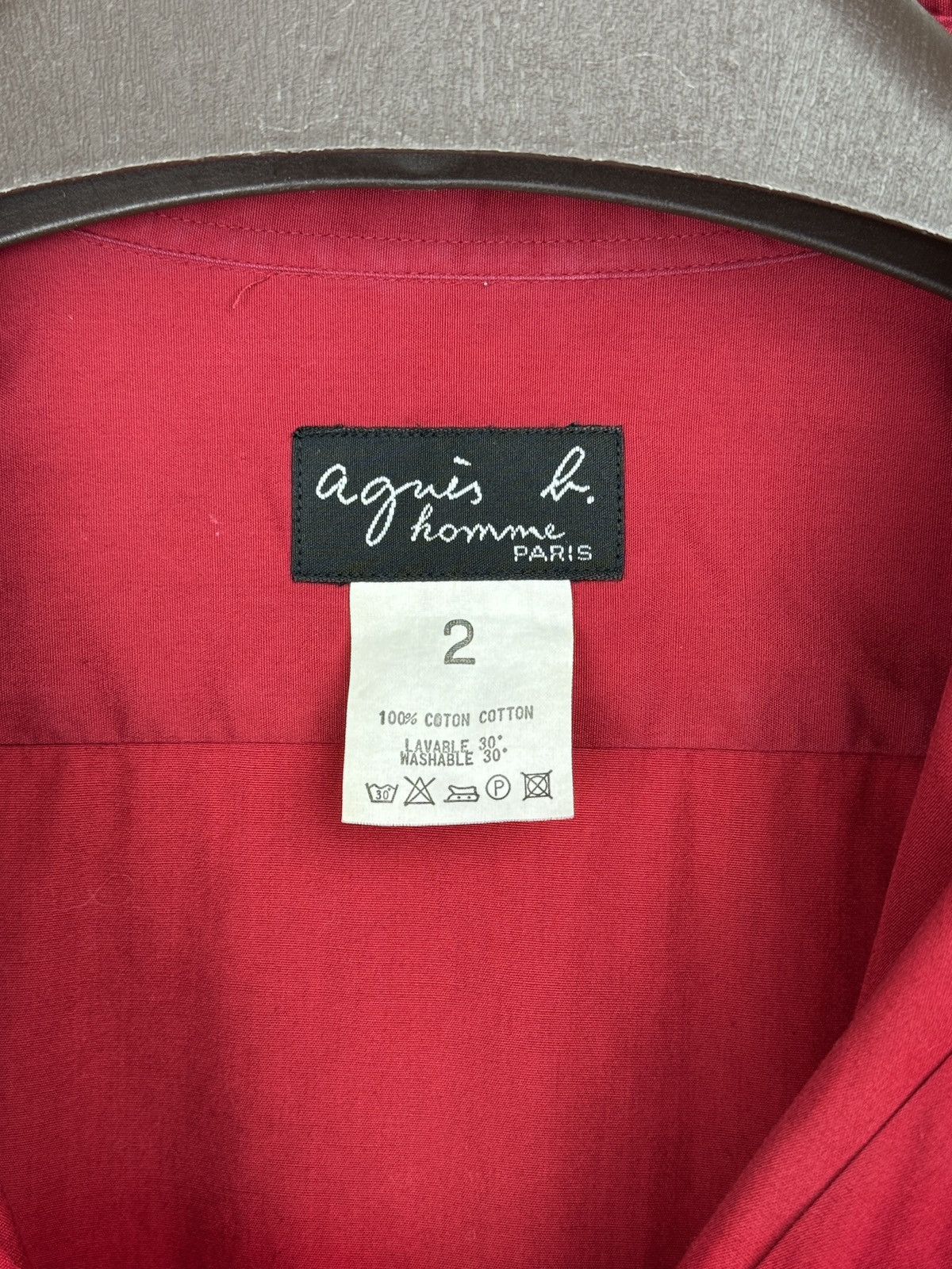 agnes b. agnes b. made in Japan vintage red w/ metal button ls shirt Size US L / EU 52-54 / 3 - 9 Thumbnail