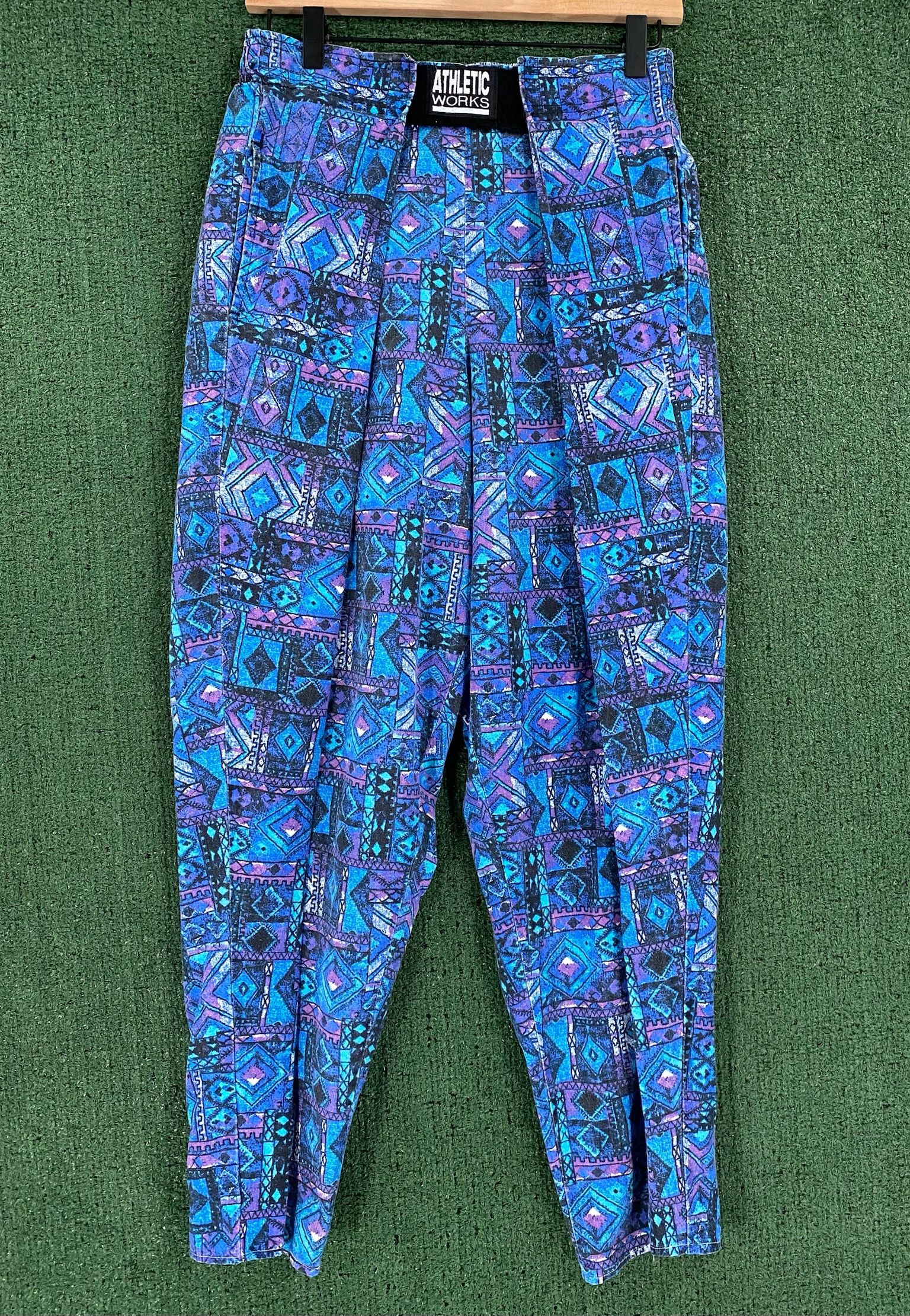 Athletic Works 80’s Athletic Works Patterned Body Builder Pants Small Size US 30 / EU 46 - 1 Thumbnail