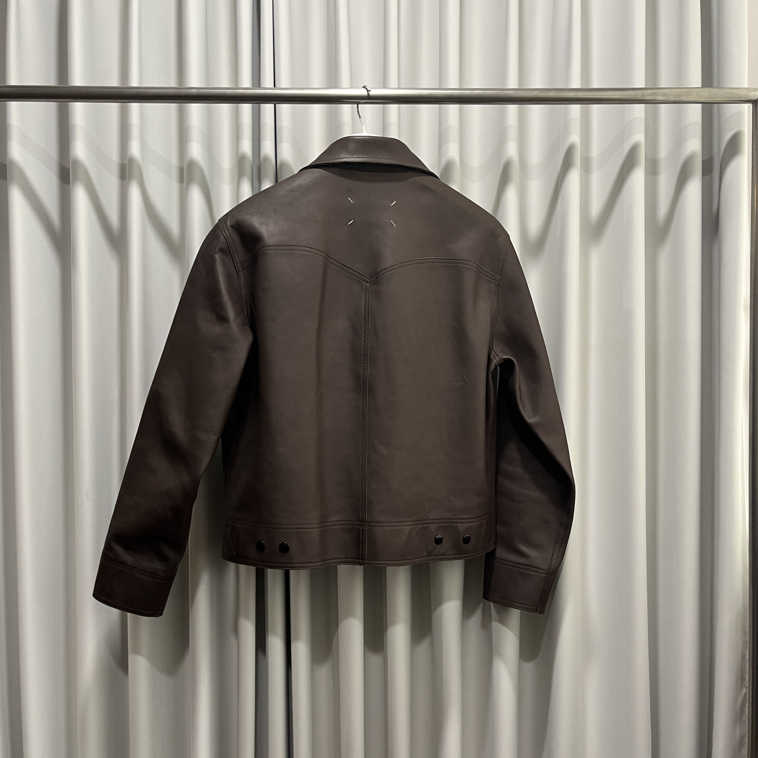 Maison Margiela Brown Calfskin Kaban Jacket Size US M / EU 48-50 / 2 - 2 Thumbnail