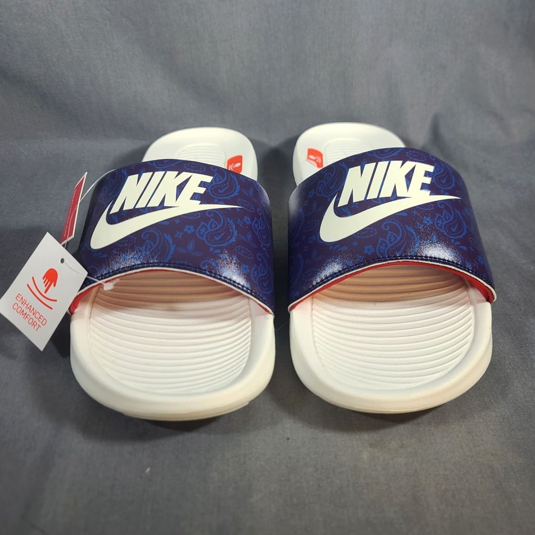 Nike Nike Sandals Mens Size 12 Slide Victori One Paisley CN9678 403 Casual Comfort Multicolor Nike Sandals Men Slide Size ONE SIZE - 3 Thumbnail