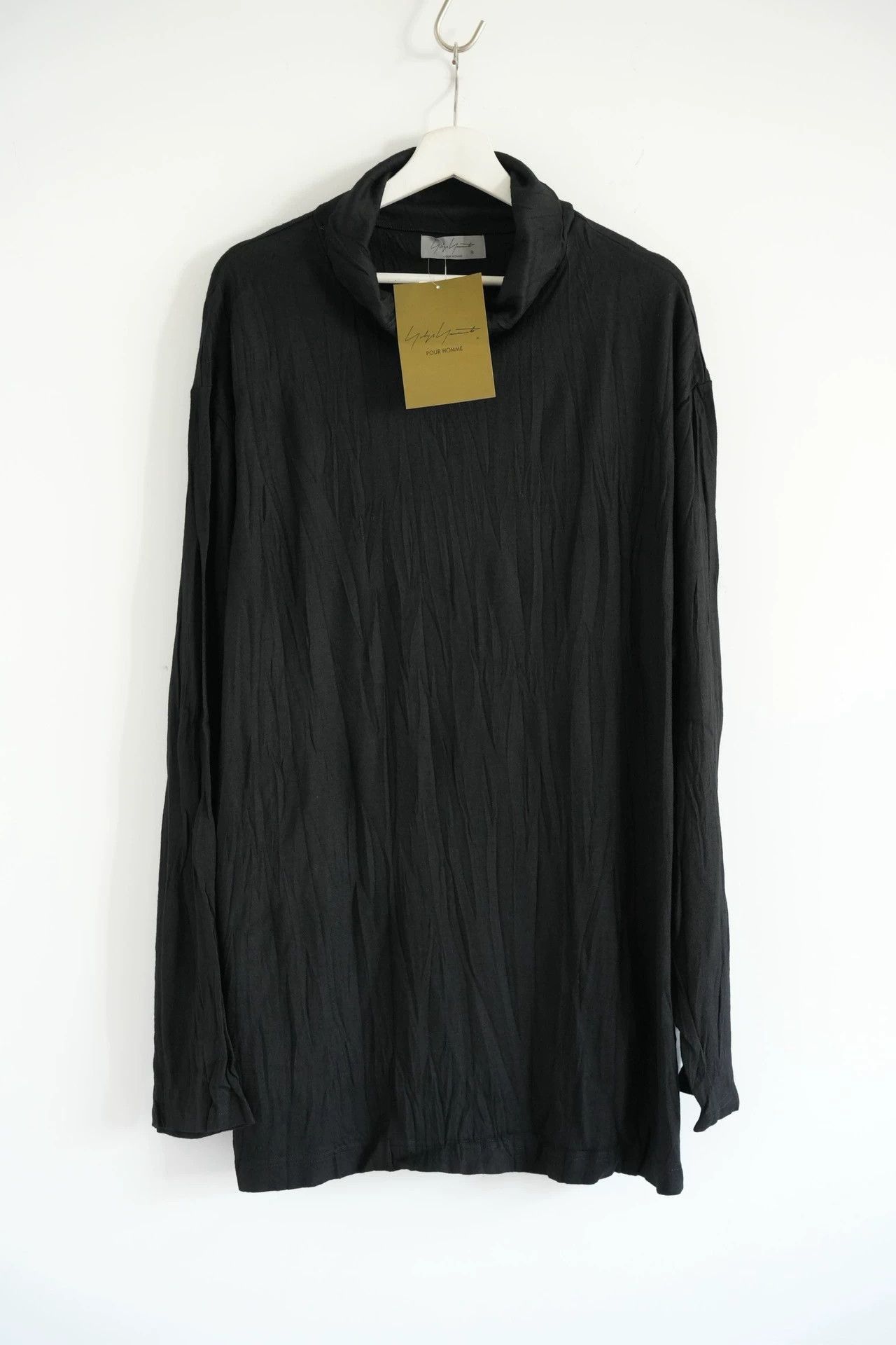 Yohji Yamamoto Black Long Sleeve Turtleneck Top - Size L Size US L / EU 52-54 / 3 - 1 Thumbnail