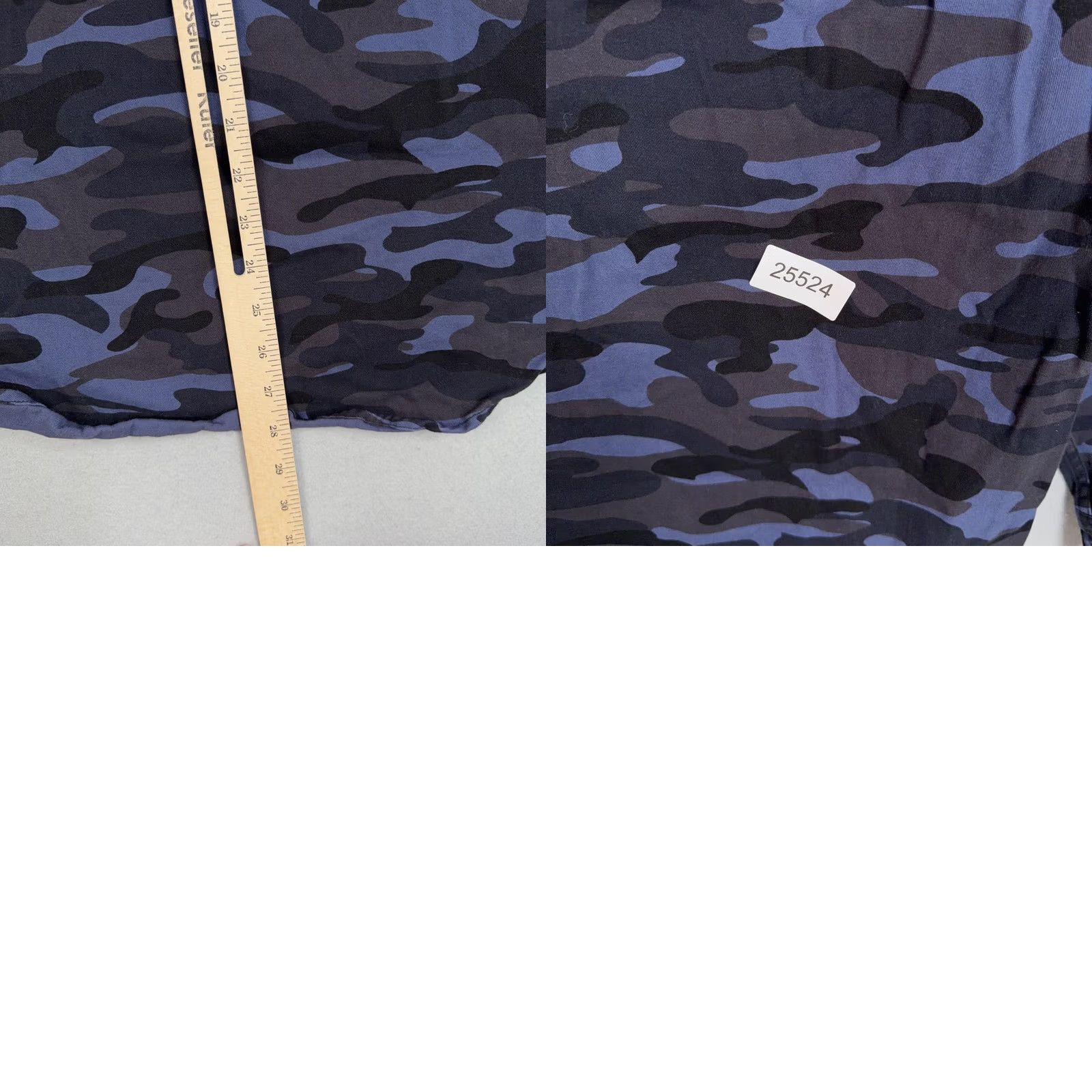 Avirex Avirex Shirt Mens Large Blue Camo Military Button Front Casual Utility Officer Size US L / EU 52-54 / 3 - 9 Thumbnail