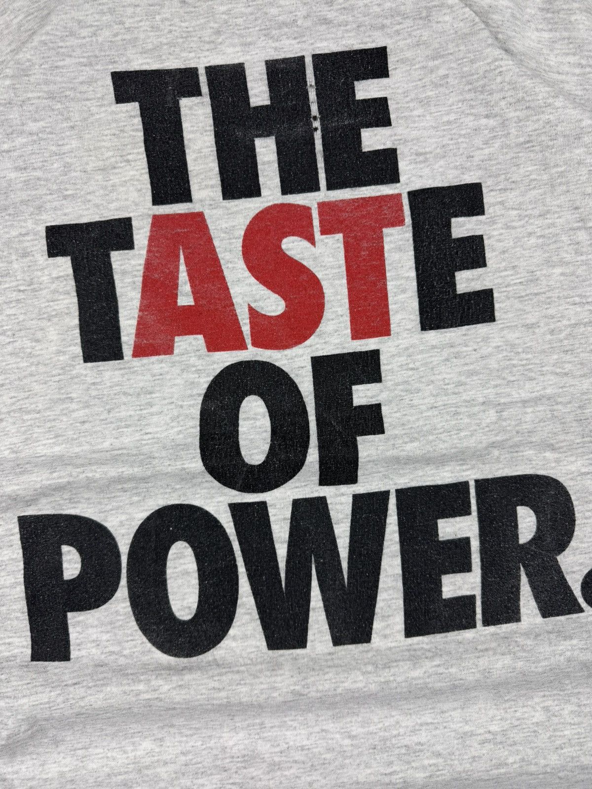 Vintage Vintage 90s The taste of power made in USA distressed tee Size US XL / EU 56 / 4 - 6 Thumbnail