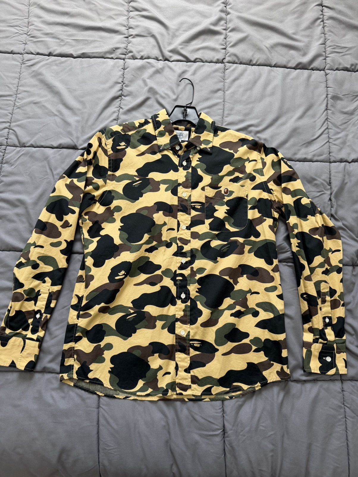 Bape Bape Camo Button Up Shirt Size US L / EU 52-54 / 3 - 1 Thumbnail