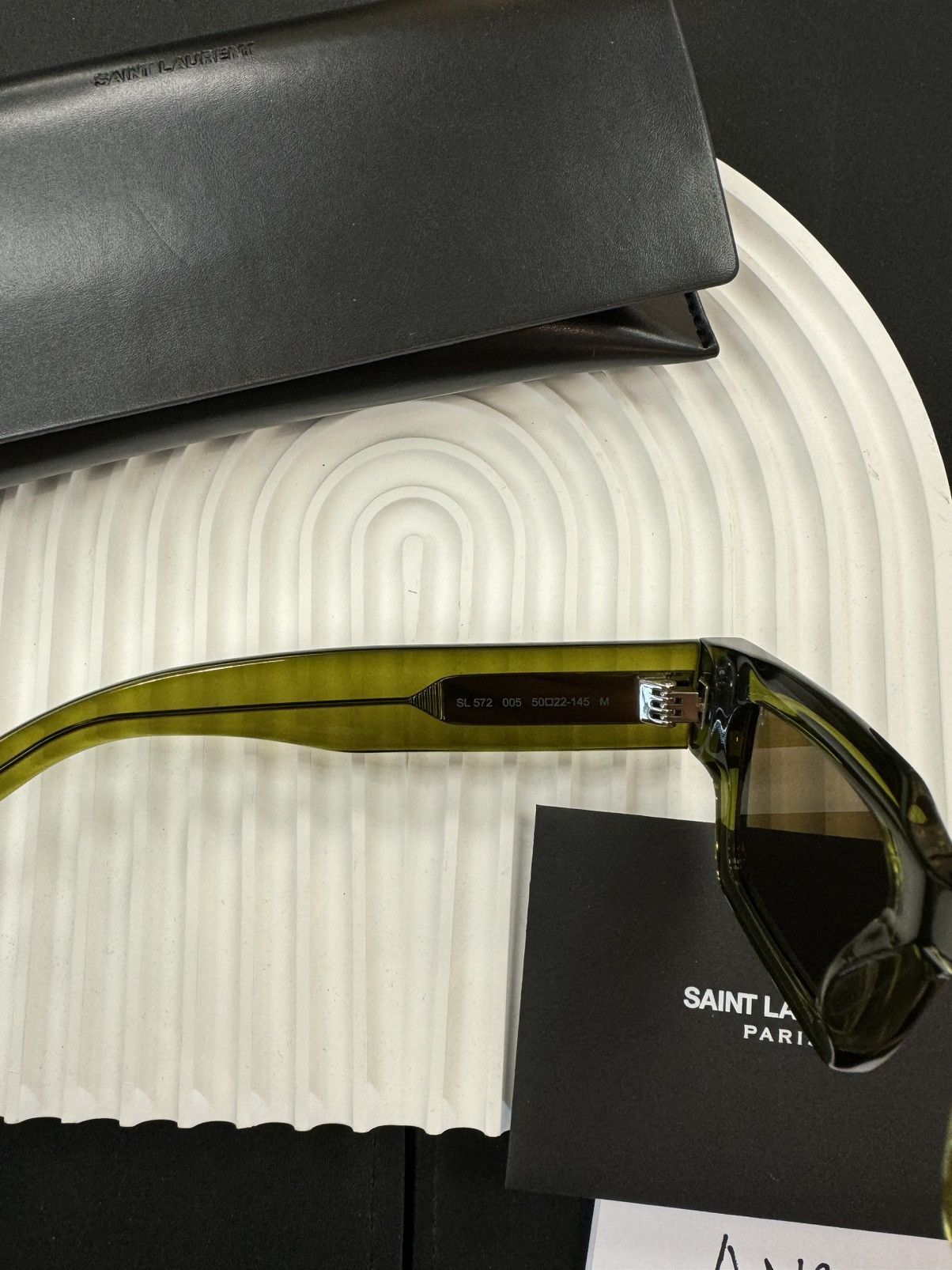 Saint Laurent Paris NEW Saint Laurent SL545 Olive Glasses Eyeglasses Size ONE SIZE - 4 Thumbnail