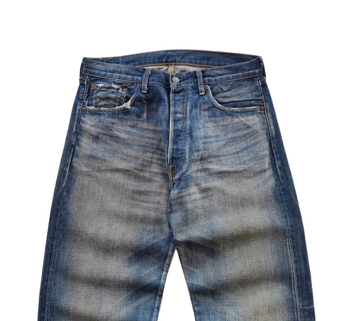 image of Levis Vintage Clothing 501 Lot 71506 Selvedge Denim Jeans, Men's (Size 33)