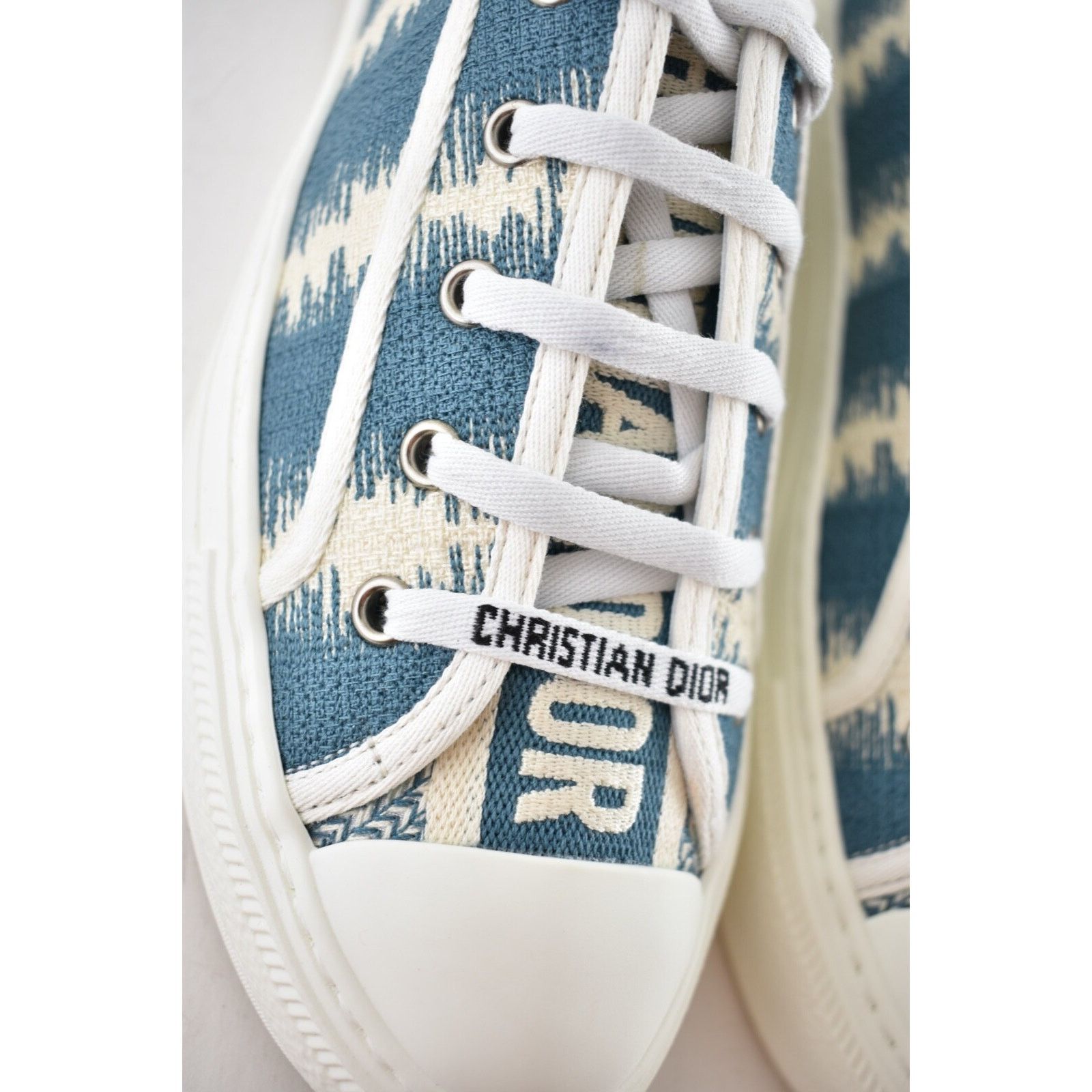 Dior Dior Walk'N'Dior Blue White D Stripes Low Top Sneaker 39 Size US 9 / IT 39 - 5 Thumbnail