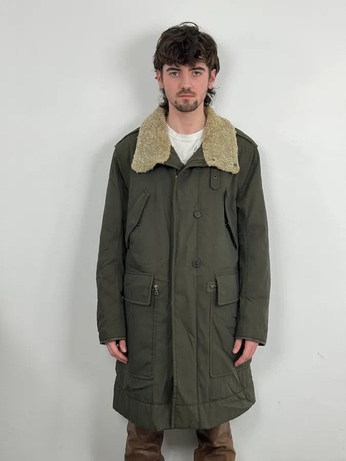 Prada 2000s Prada Dark Olive Green Parka Long Jacket Size US L / EU 52-54 / 3 - 1 Thumbnail