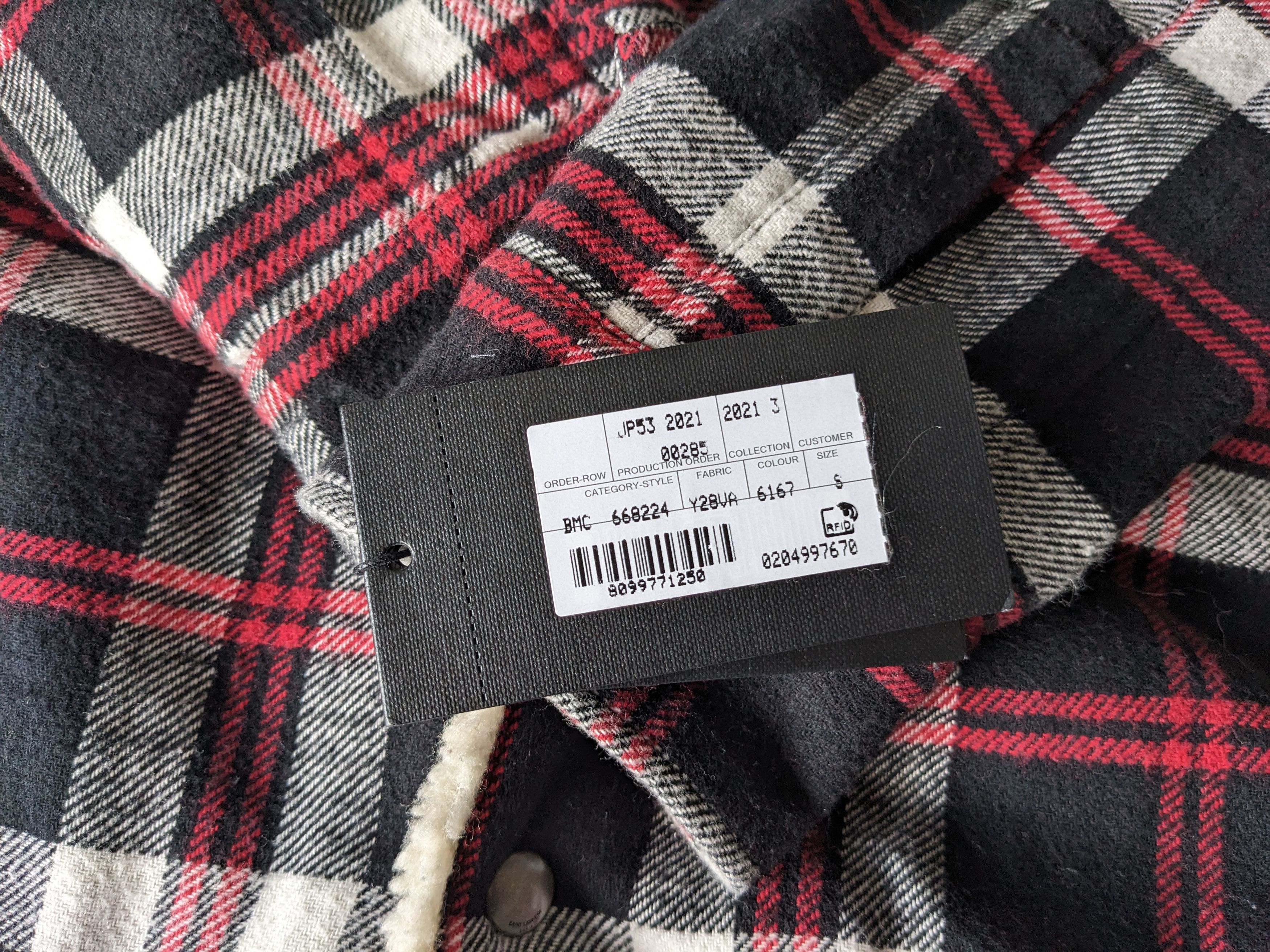 Saint Laurent Paris Saint Laurent Sherpa Lined Western Overshirt Jacket Size US S / EU 44-46 / 1 - 16 Thumbnail