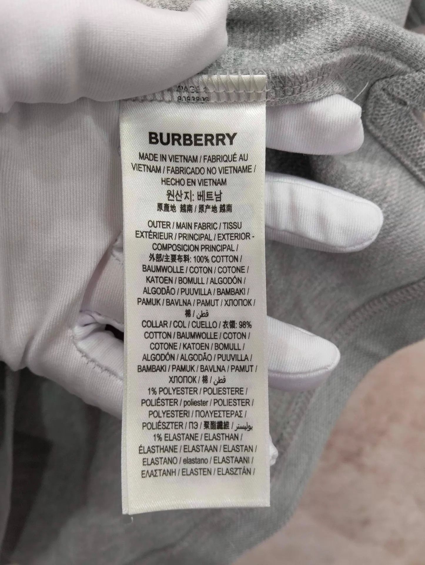 Burberry Burberry Gray Logo Short Sleeve Polo Shirt M 95 New Size US M / EU 48-50 / 2 - 6 Thumbnail