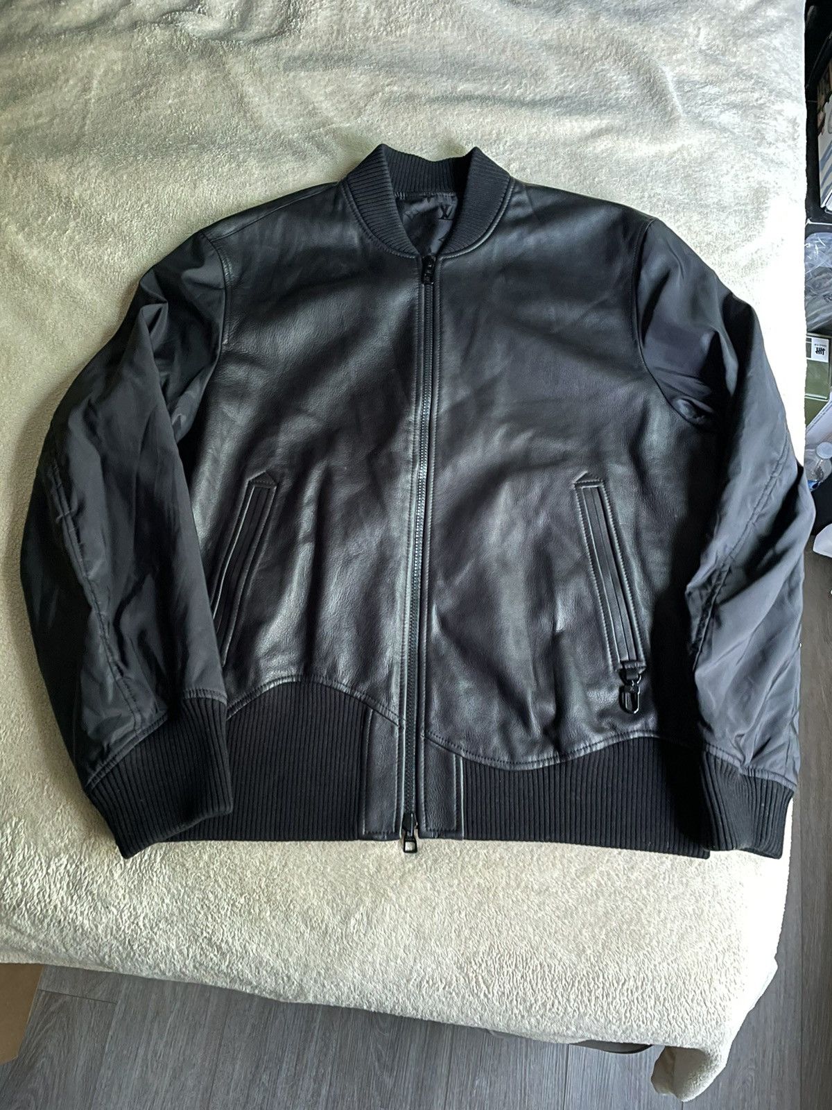 Louis Vuitton Louis Vuitton Reversible Black Leather Monogram Jacket Size US M / EU 48-50 / 2 - 1 Thumbnail