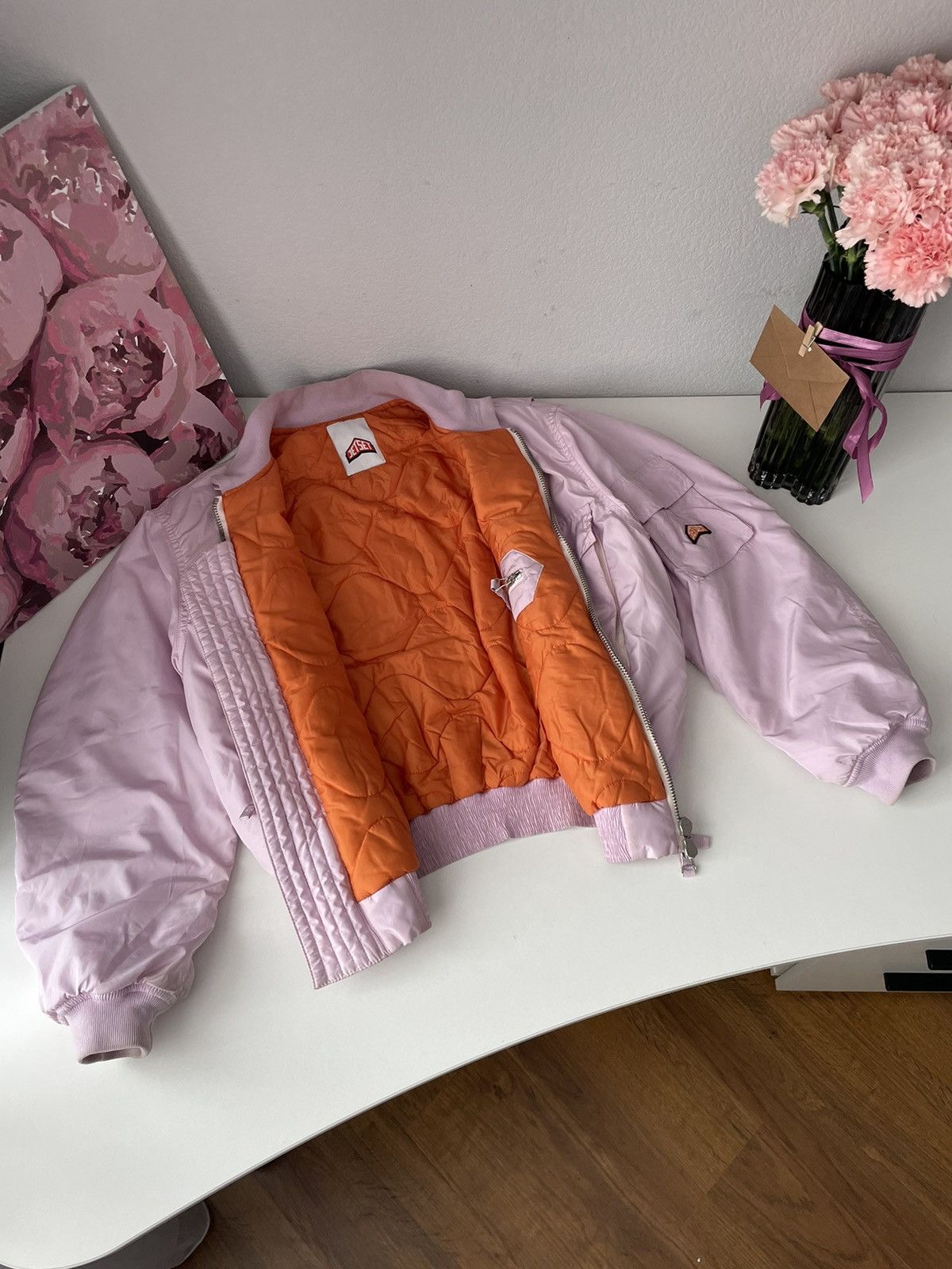 JET SET × Japanese Brand Jet Set Bomber Jacket Boxy Fit Parachute Y2K Streetwear Size XS / US 0-2 / IT 36-38 - 17 Thumbnail