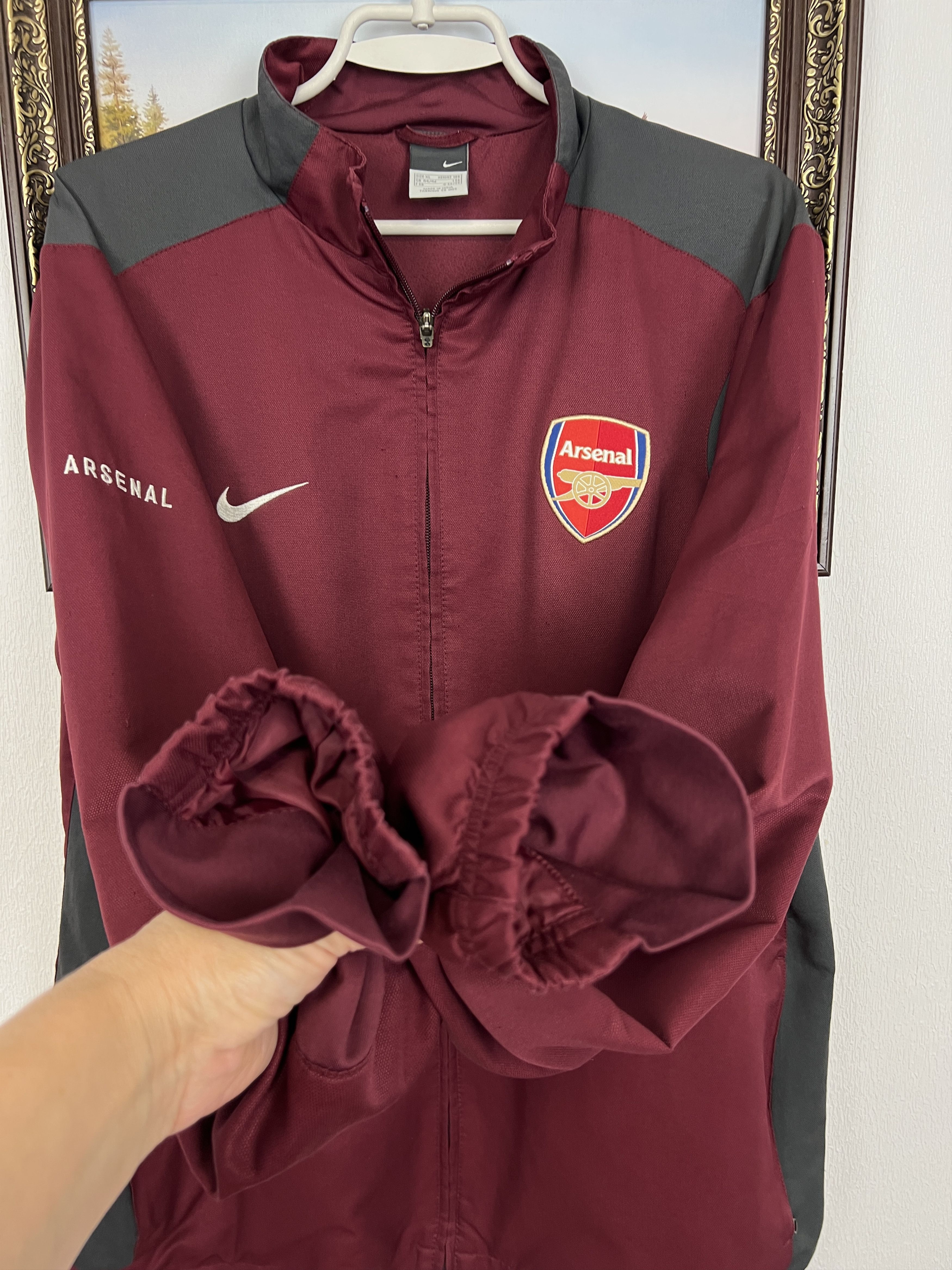 Nike Vintage Nike Arsenal Football Jacket Soccer o2 Track Top Size US XL / EU 56 / 4 - 6 Thumbnail