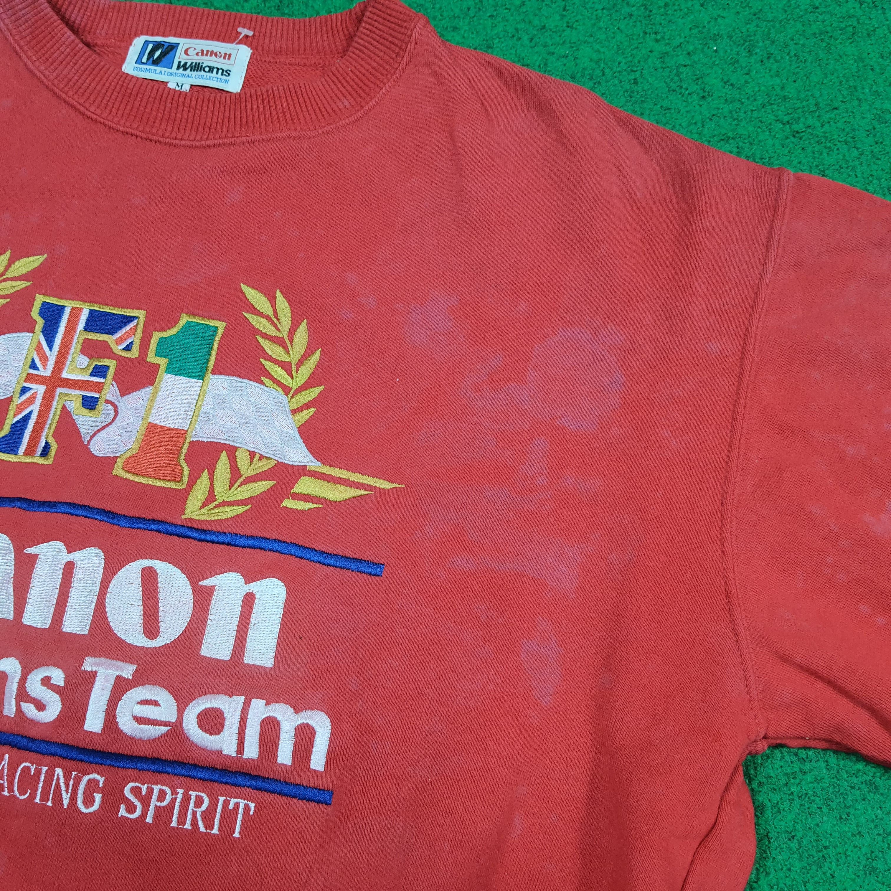 Canon Vintage Canon Williams Team F1 Racing Spirit Pullover C295N6 Size US M / EU 48-50 / 2 - 14 Thumbnail