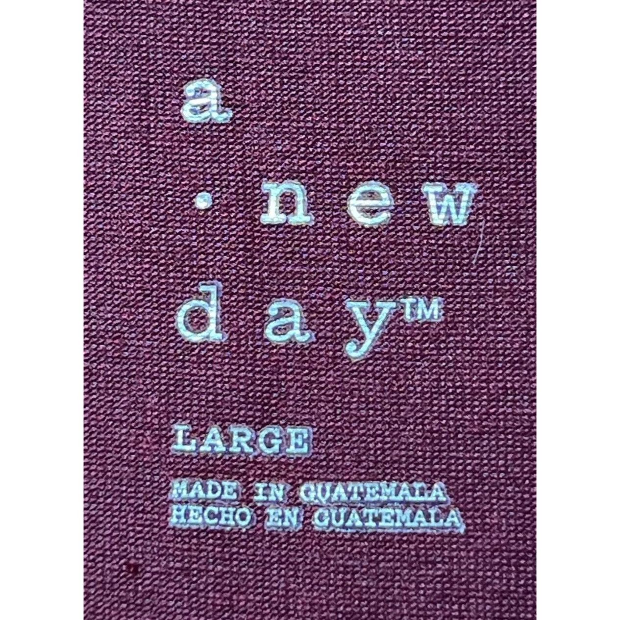 Other A New Day - Women's Long Sleeve T-Shirt - Burgundy - Large Size L / US 10 / IT 46 - 11 Thumbnail