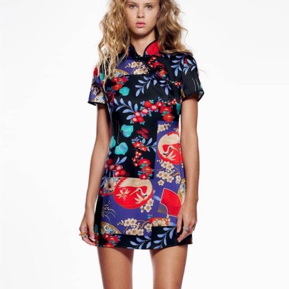 Zara Zara l NWT Satin Effect Mini Dress Large Size L / US 10 / IT 46 - 11 Thumbnail