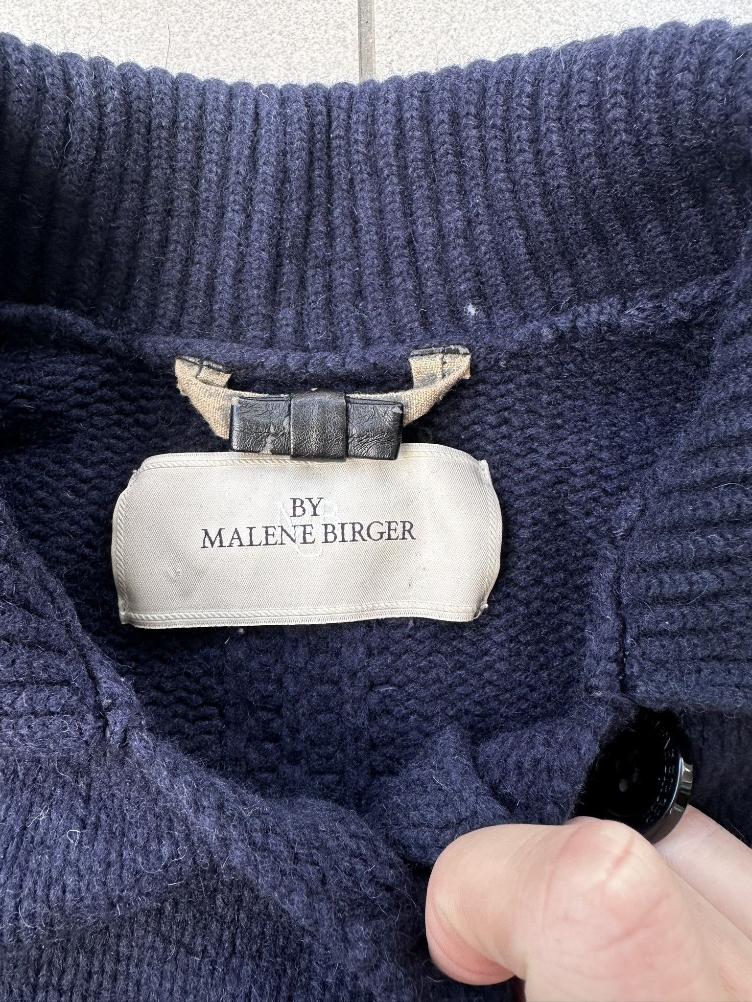By Malene Birger Malene Birger wool cardigan navy old money Size M / US 6-8 / IT 42-44 - 5 Thumbnail