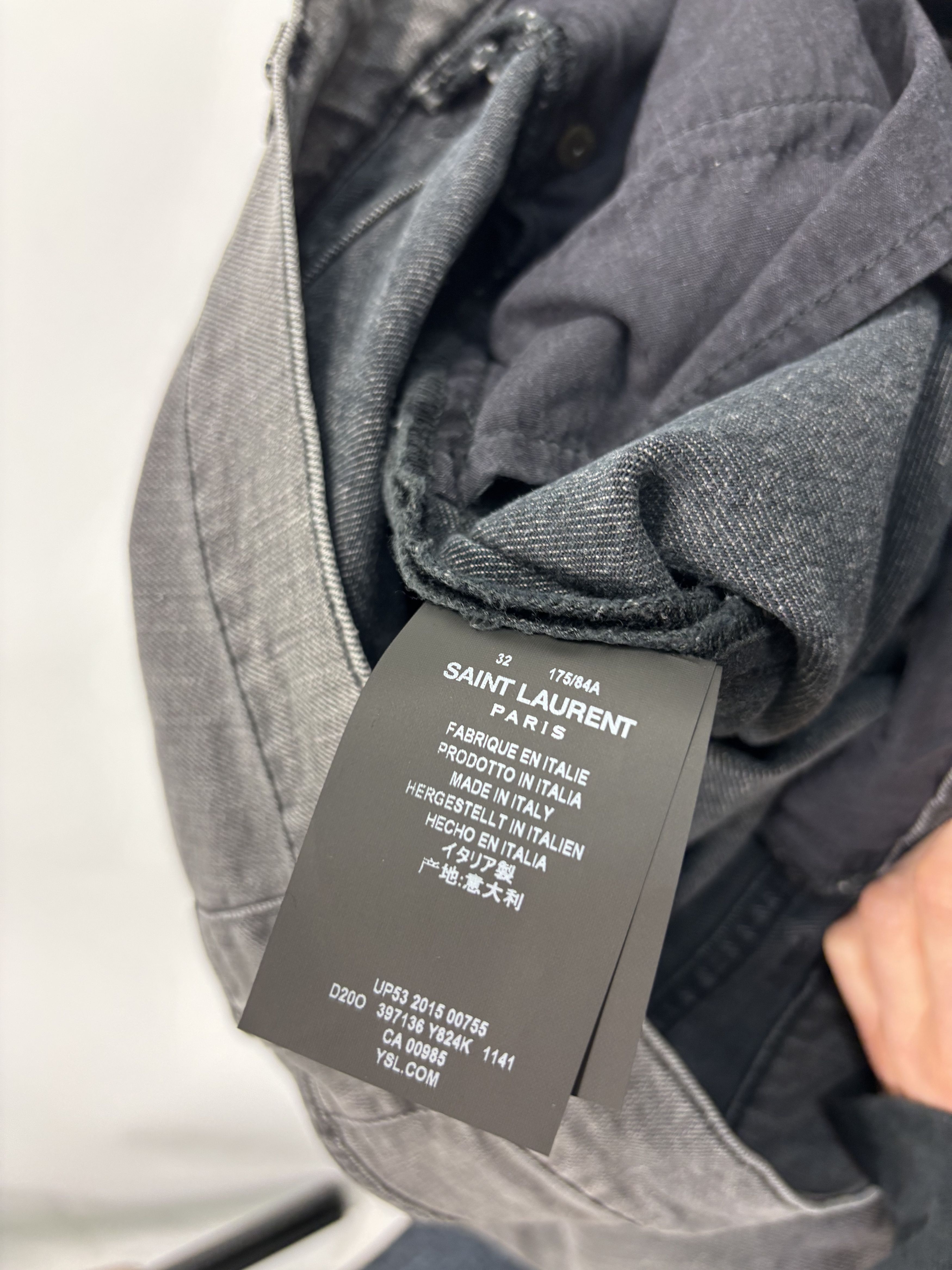 Saint Laurent Paris Saint Laurent Grey Jeans Size US 32 / EU 48 - 3 Thumbnail