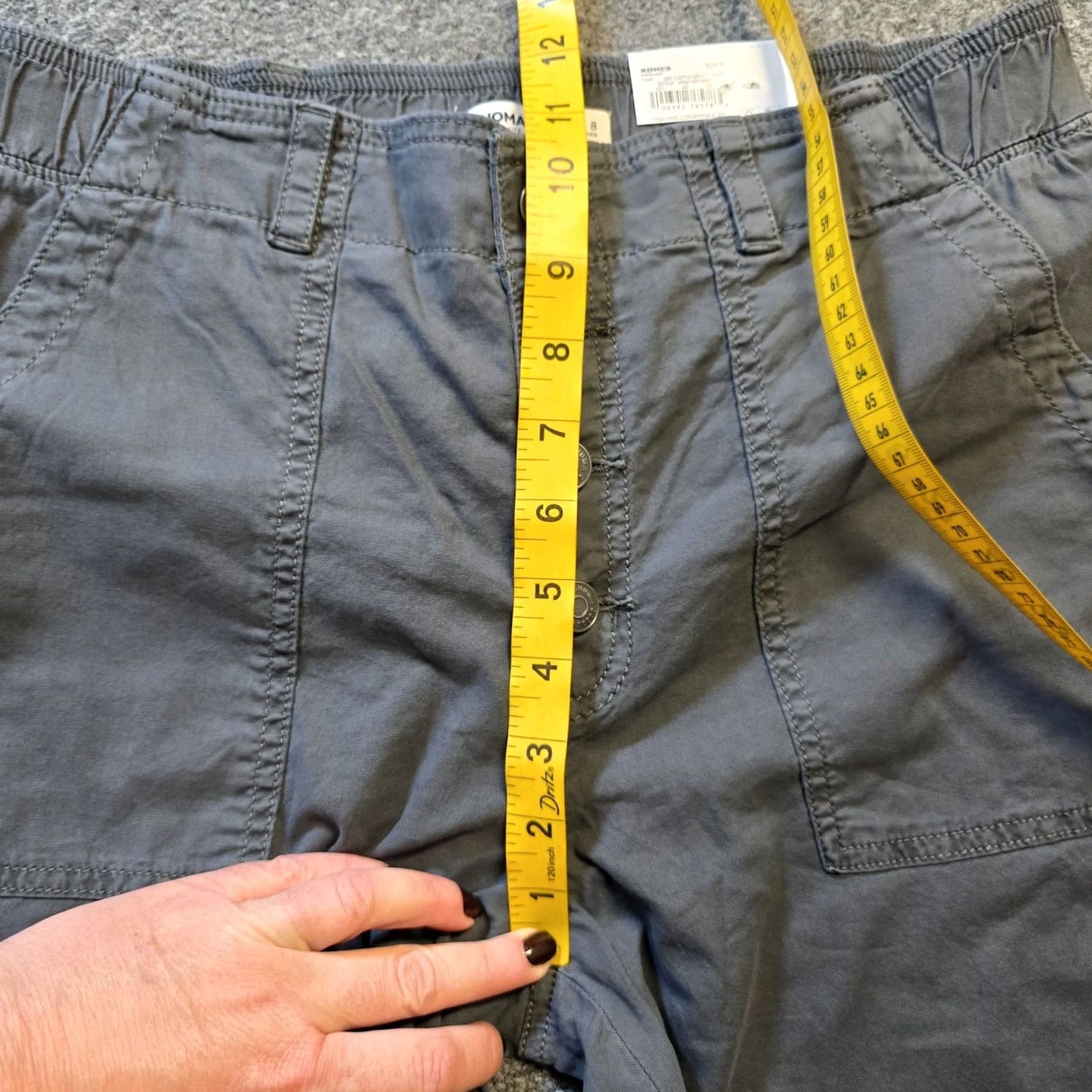 Vintage Sonoma Pants Womens 8 Gray Straight Leg High Rise Convertible Buttonfly Casual Pants Size 30" / US 8 / IT 44 - 6 Thumbnail