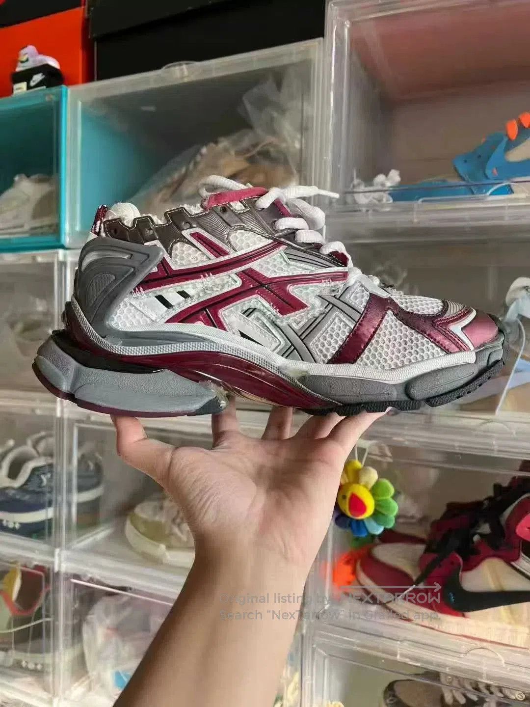 Balenciaga balenciaga runner burgundy sports shoes size 41. Size US 10 / EU 43 - 2 Thumbnail