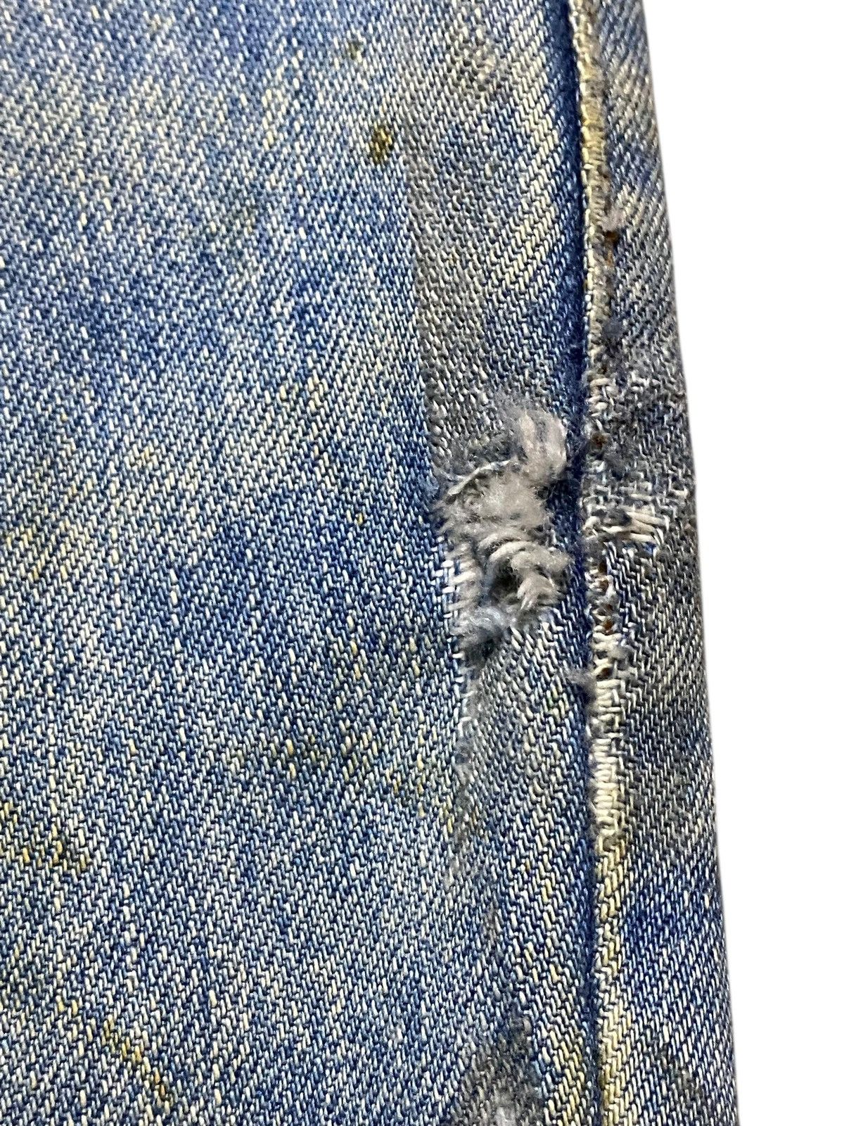 Valentino Vtg Mario Valentino Dirty Mud Wash Distressed Loose Jeans Size US 31 - 12 Thumbnail