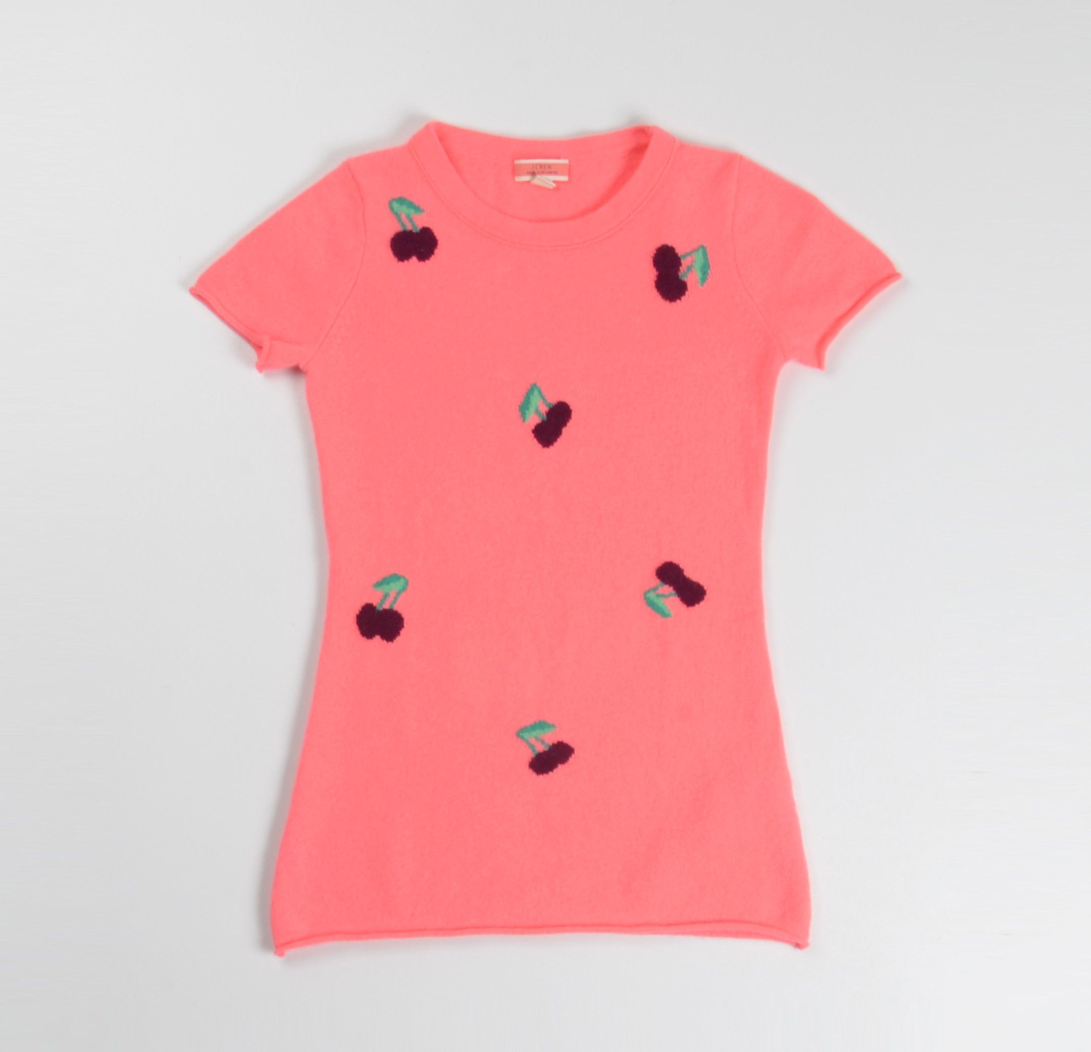 J.Crew J.Crew Y2K Kidcore Soft Cashmere Cherry Short Sleeve Top Size XS / US 0-2 / IT 36-38 - 3 Thumbnail
