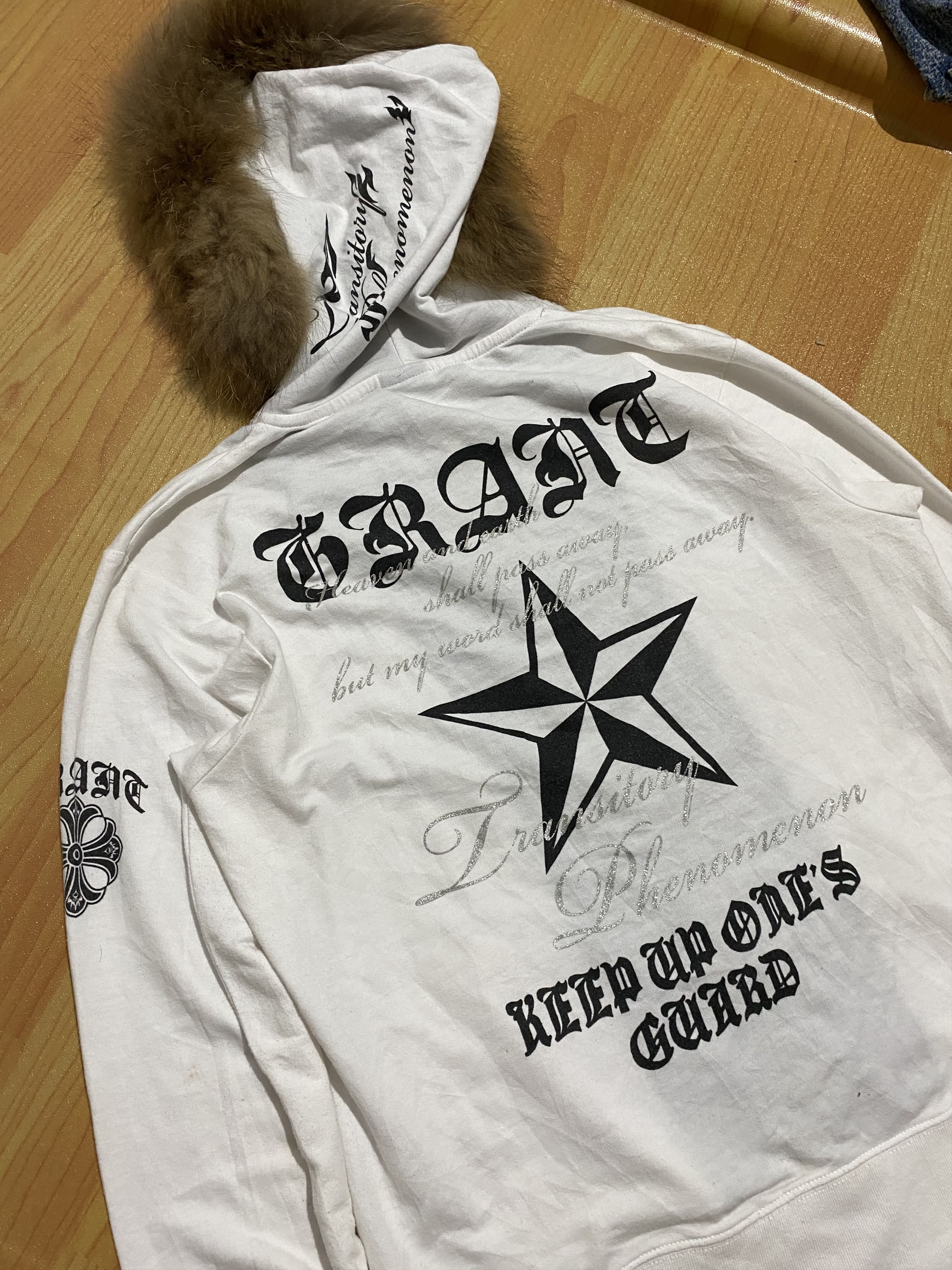Beauty Beast × If Six Was Nine × Japanese Brand Vintage transitory phenomenon poem Fur hoodie lgb style Size US L / EU 52-54 / 3 - 4 Thumbnail