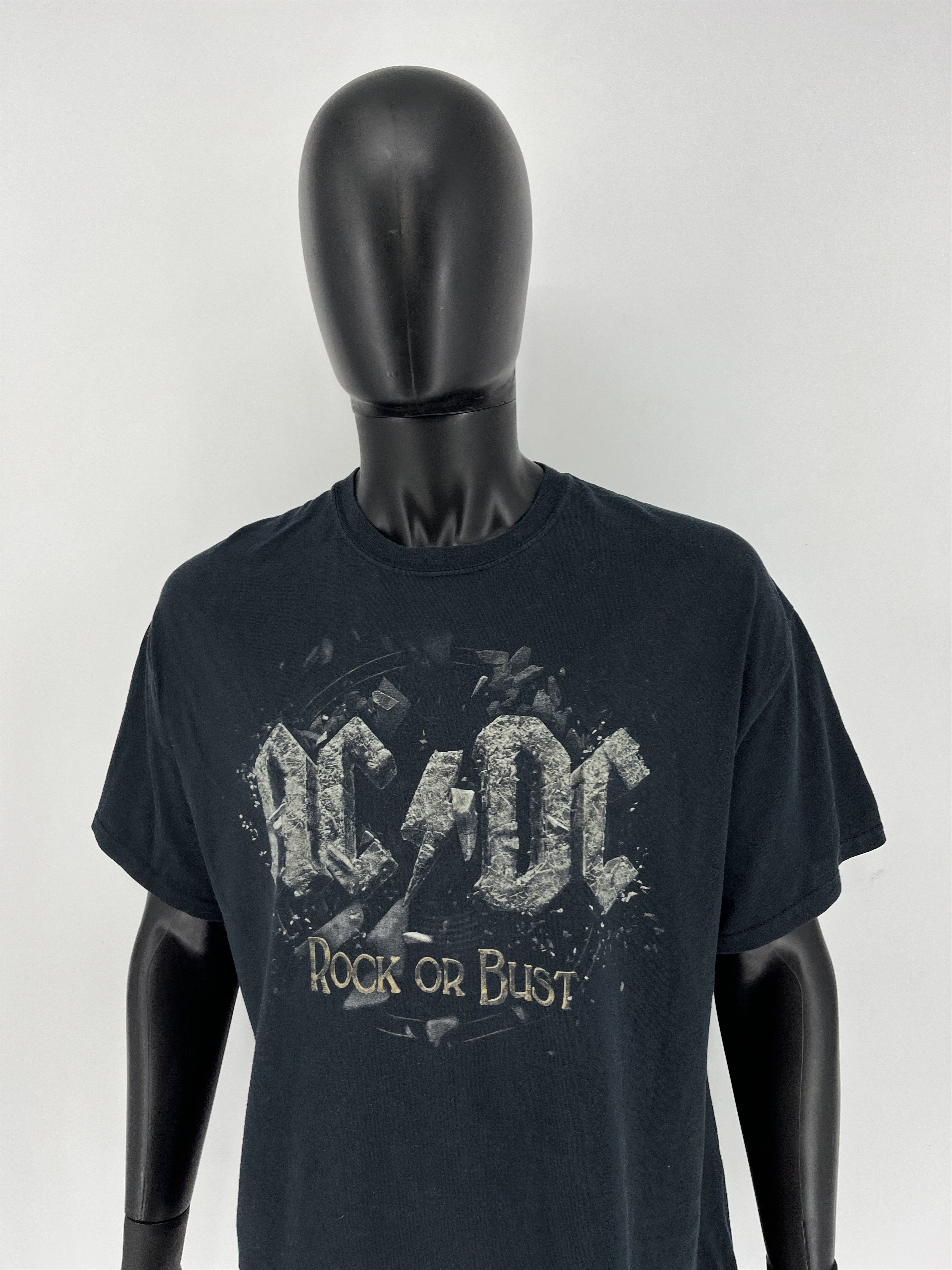 AC/DC × Band Tees Vintage ACDC Rock OF Bust T-Shirt Like Metallica Slayer Size US XL / EU 56 / 4 - 4 Thumbnail