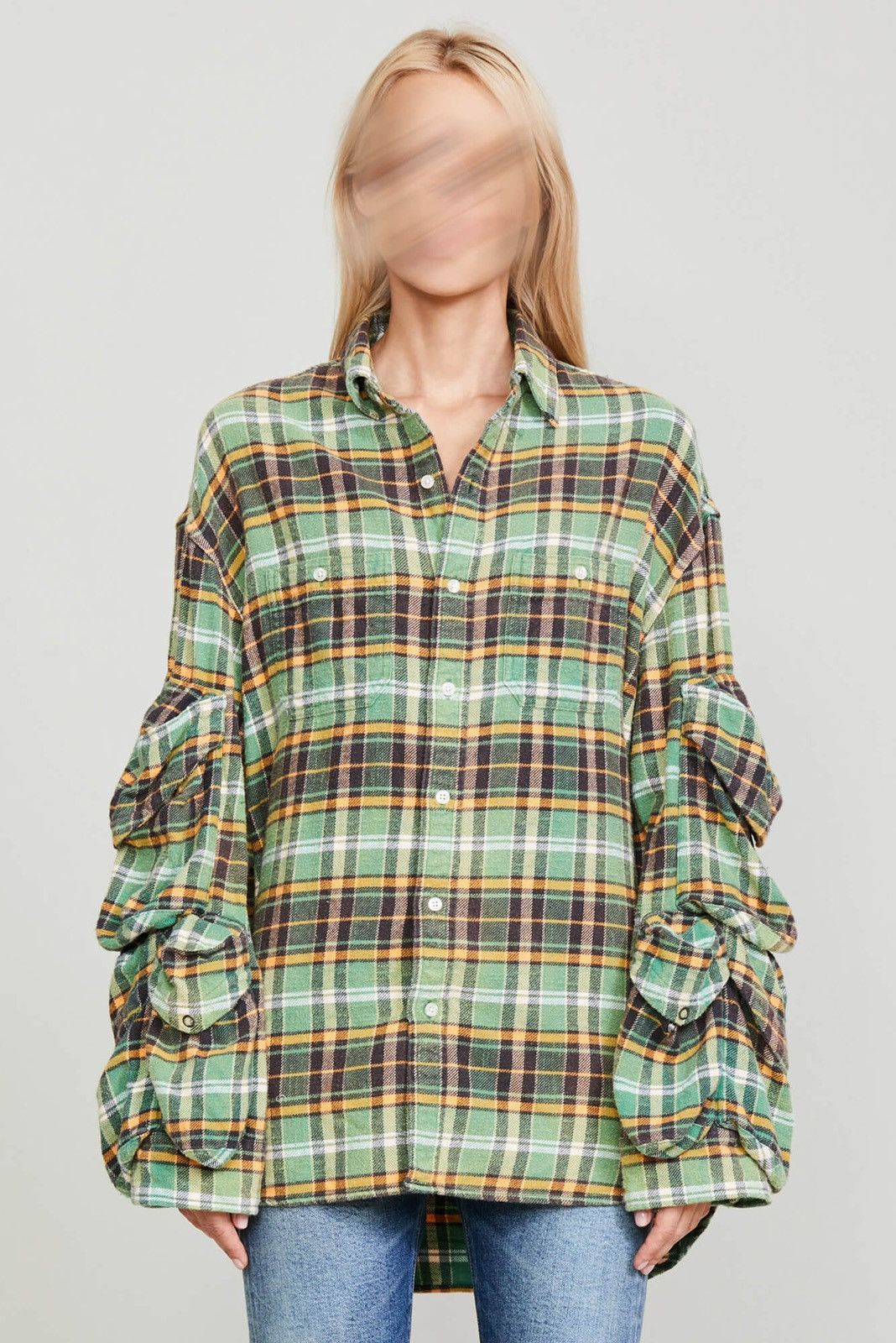 R13 Multi-pocket Workwear Shirt. Medium Size M / US 6-8 / IT 42-44 - 2 Thumbnail