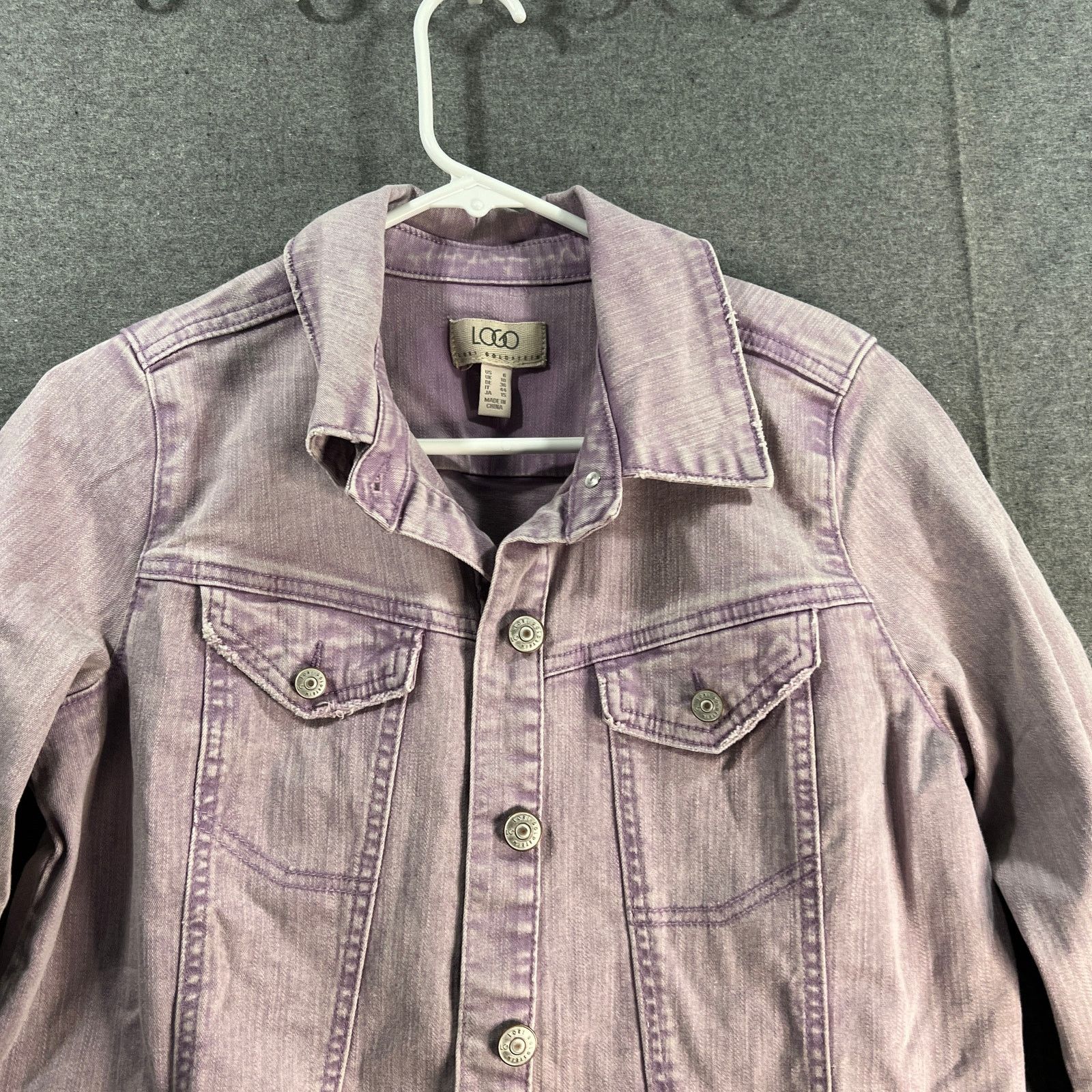 Other LOGO by Lori Goldstein Jeans Jacket Womens Size M / US 6-8 / IT 42-44 - 5 Thumbnail