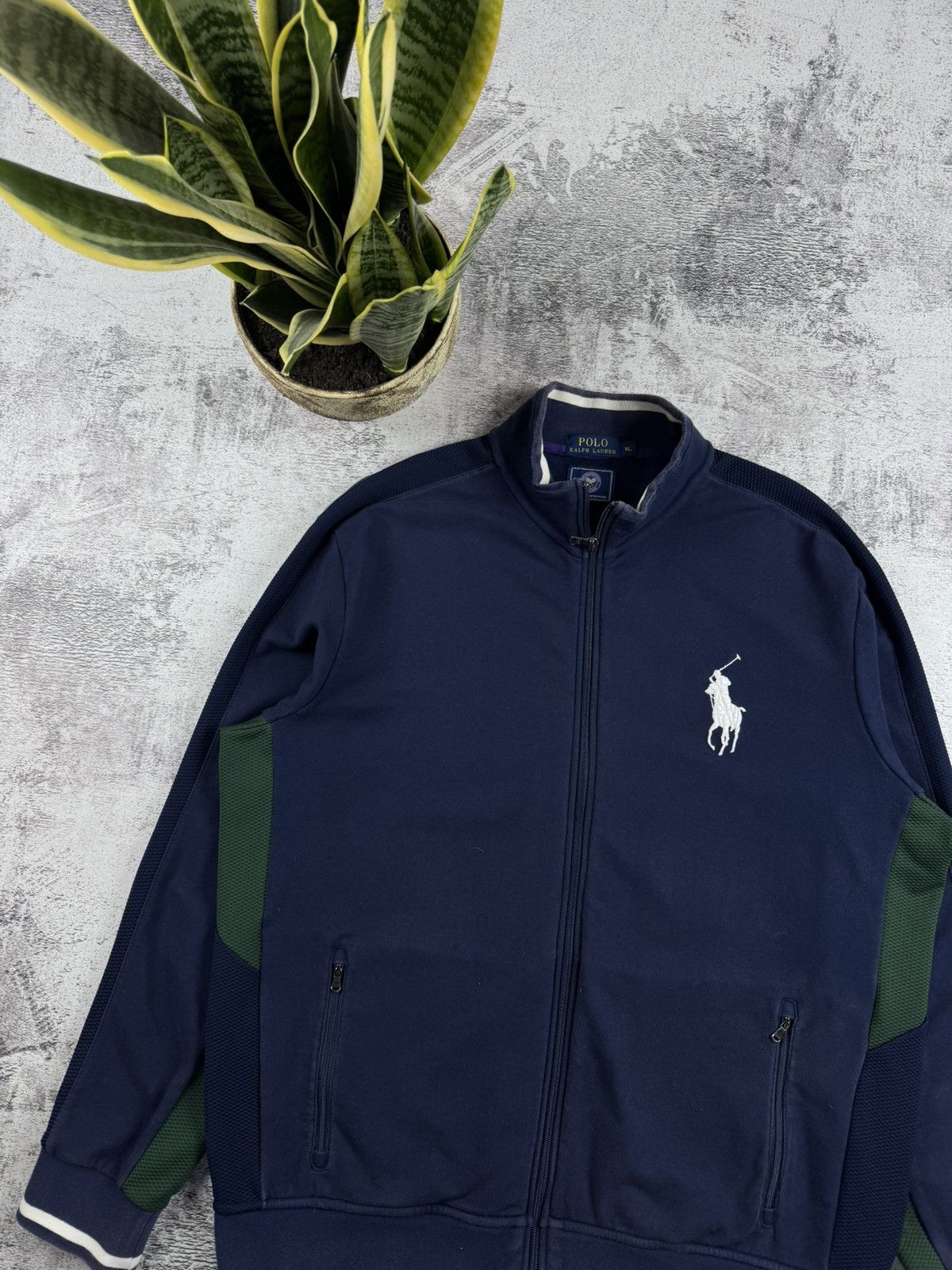 Polo Ralph Lauren Polo Ralph Tennis Wimbledon Big Pony Zip Sweatshirt Pullover Size US XL / EU 56 / 4 - 4 Thumbnail